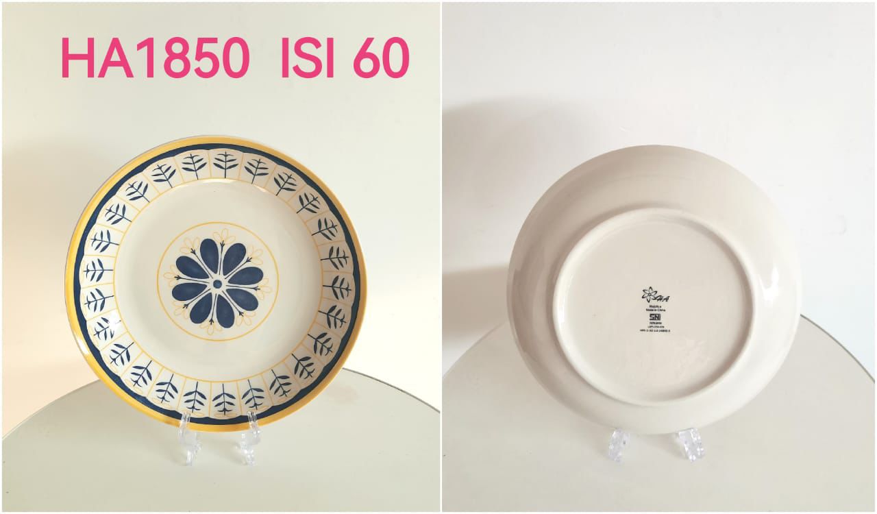Piring Keramik 8"in HA 1850 (60pcs)