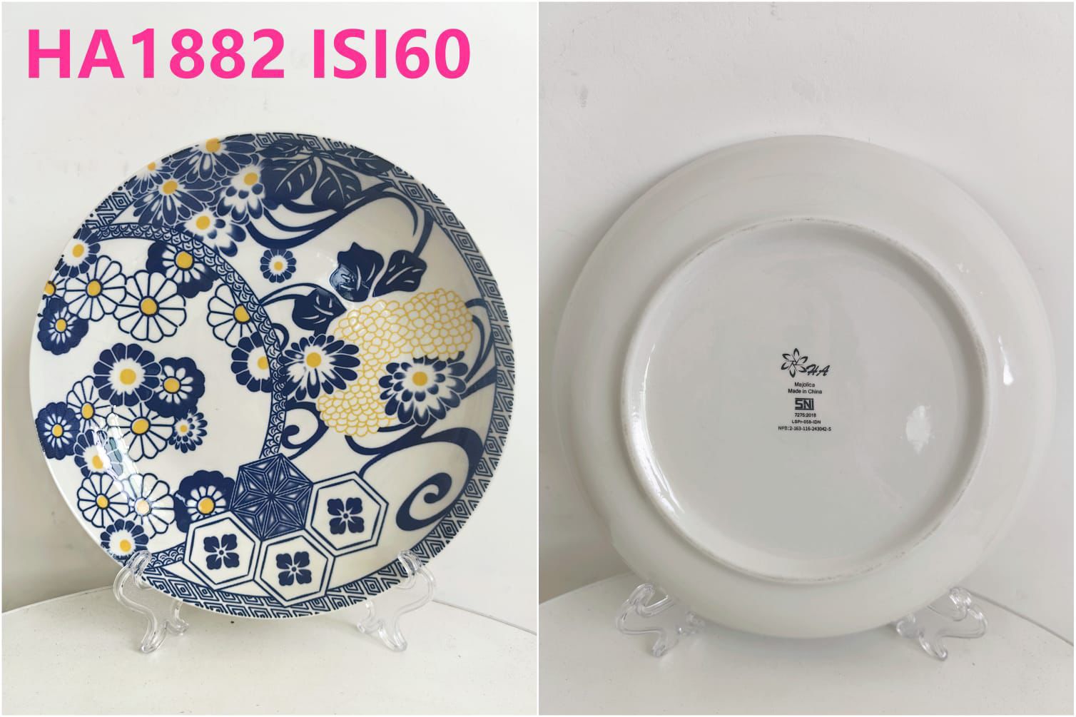 Piring Keramik 8"in HA 1882 (60pcs)