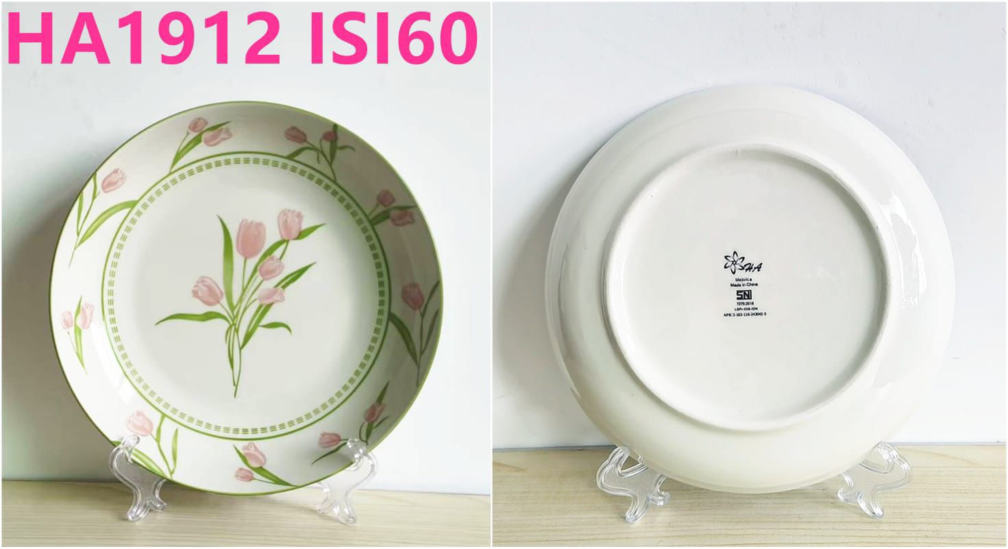 Piring Keramik 8"in HA1912 (60pcs)