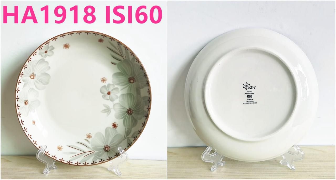 Piring Keramik 8"in HA1918 (60pcs)