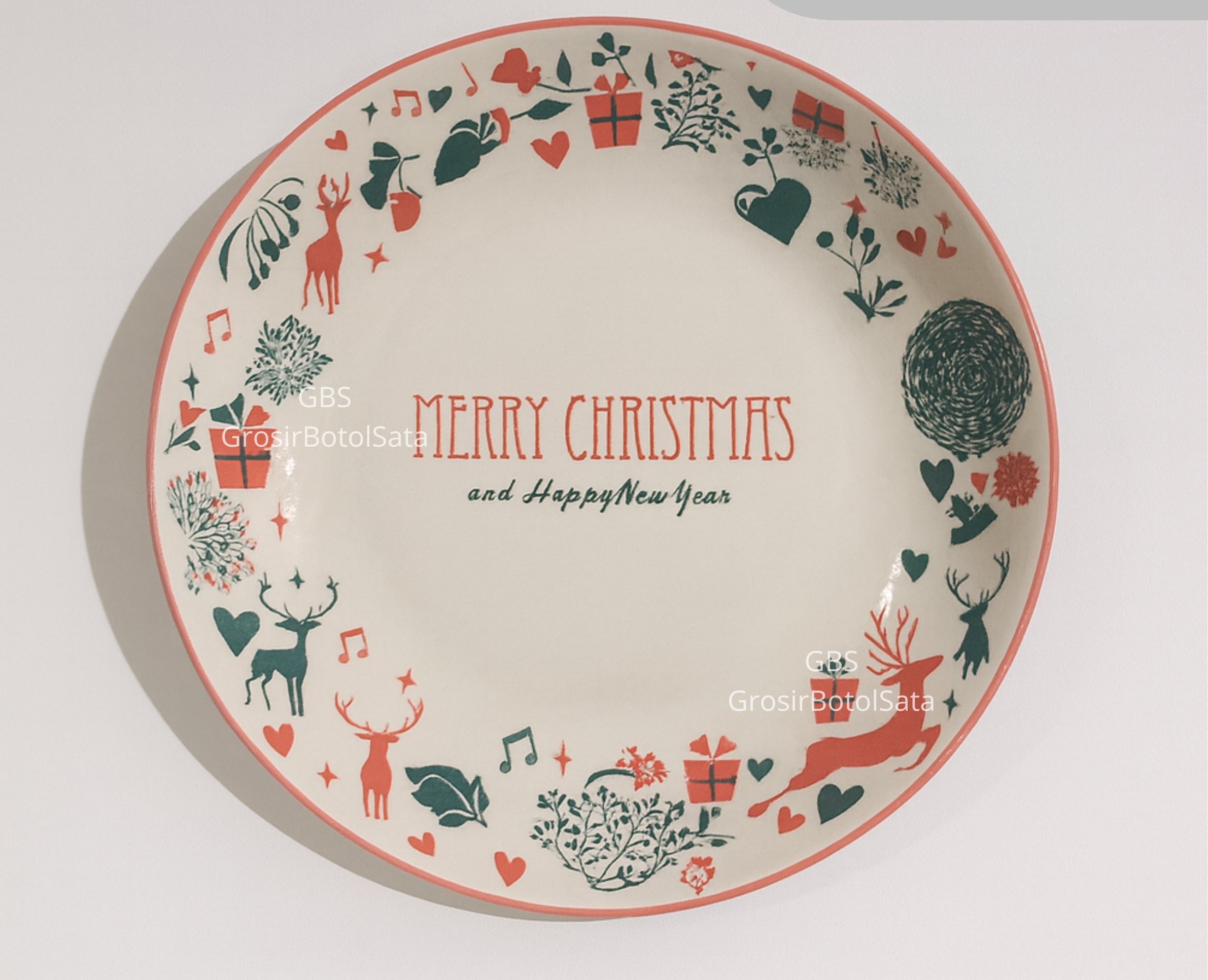 Piring Keramik 8"in HA1991 Natal (60pcs)