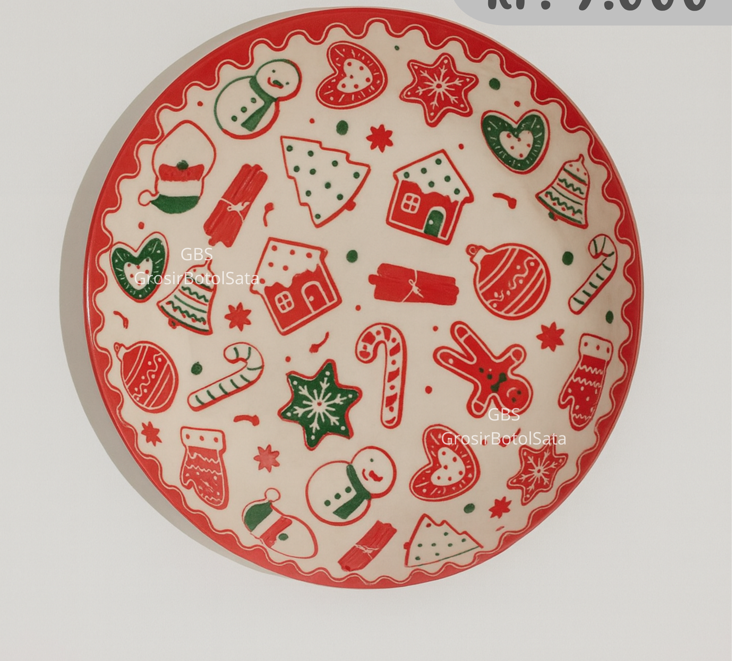 Piring Keramik 8"in HA1995 Natal (60pcs)