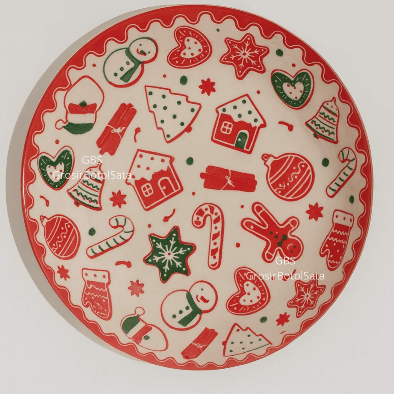 Piring Keramik 8"in HA1995 Natal (60pcs)