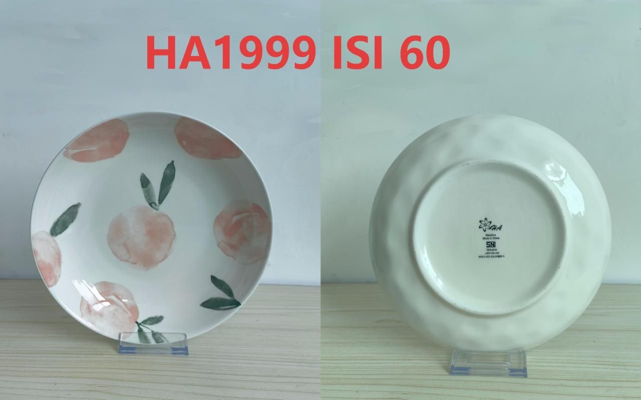 Piring Keramik 8"in HA 1999 (60pcs)