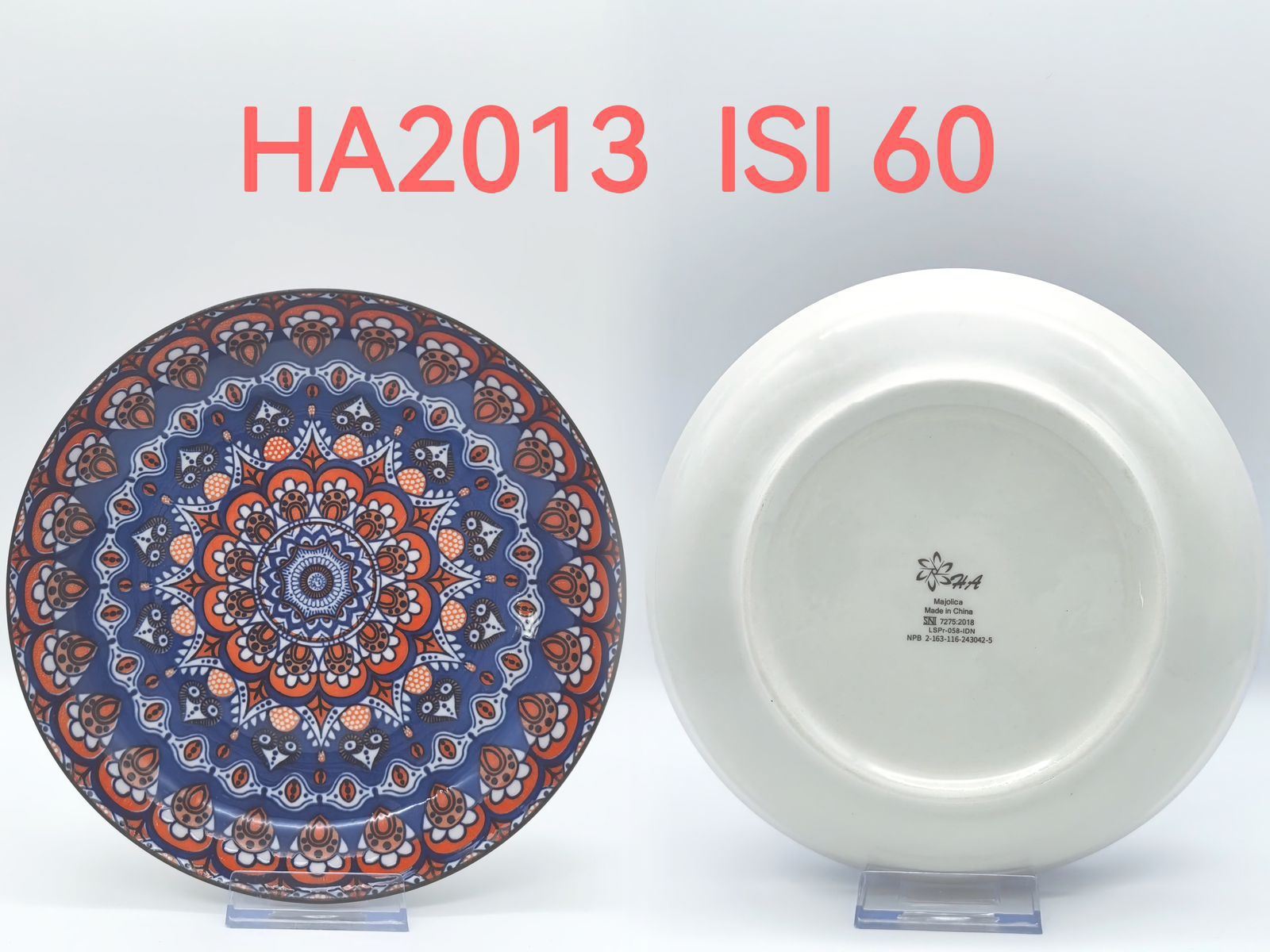 Piring Keramik 8"in HA2013 (60pcs)