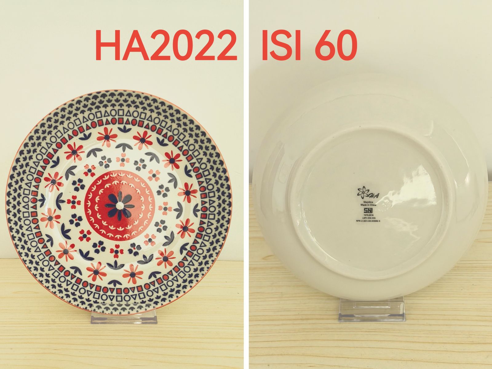 Piring Keramik 8"in HA2022 (60pcs)