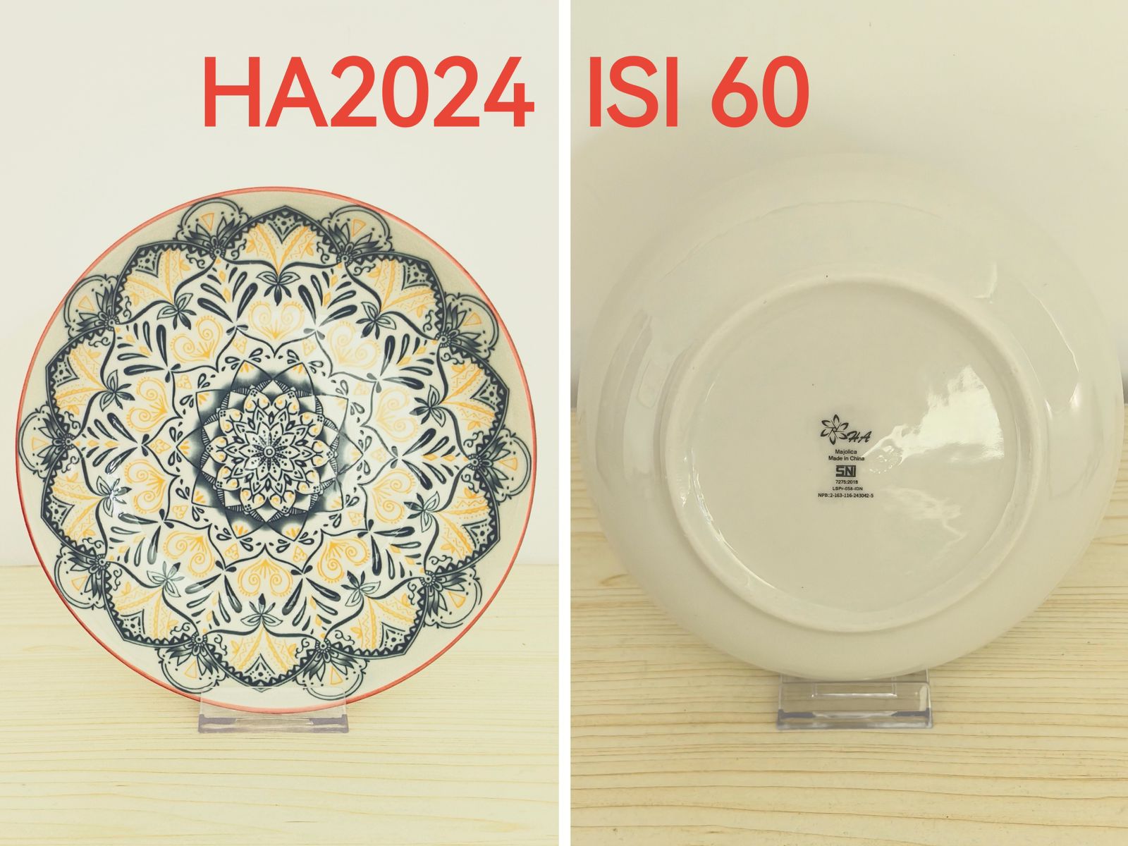Piring Keramik 8"in HA2024 (60pcs)
