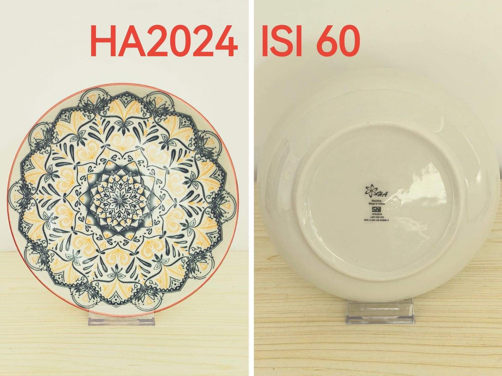 Piring Keramik 8"in HA2024 (60pcs)