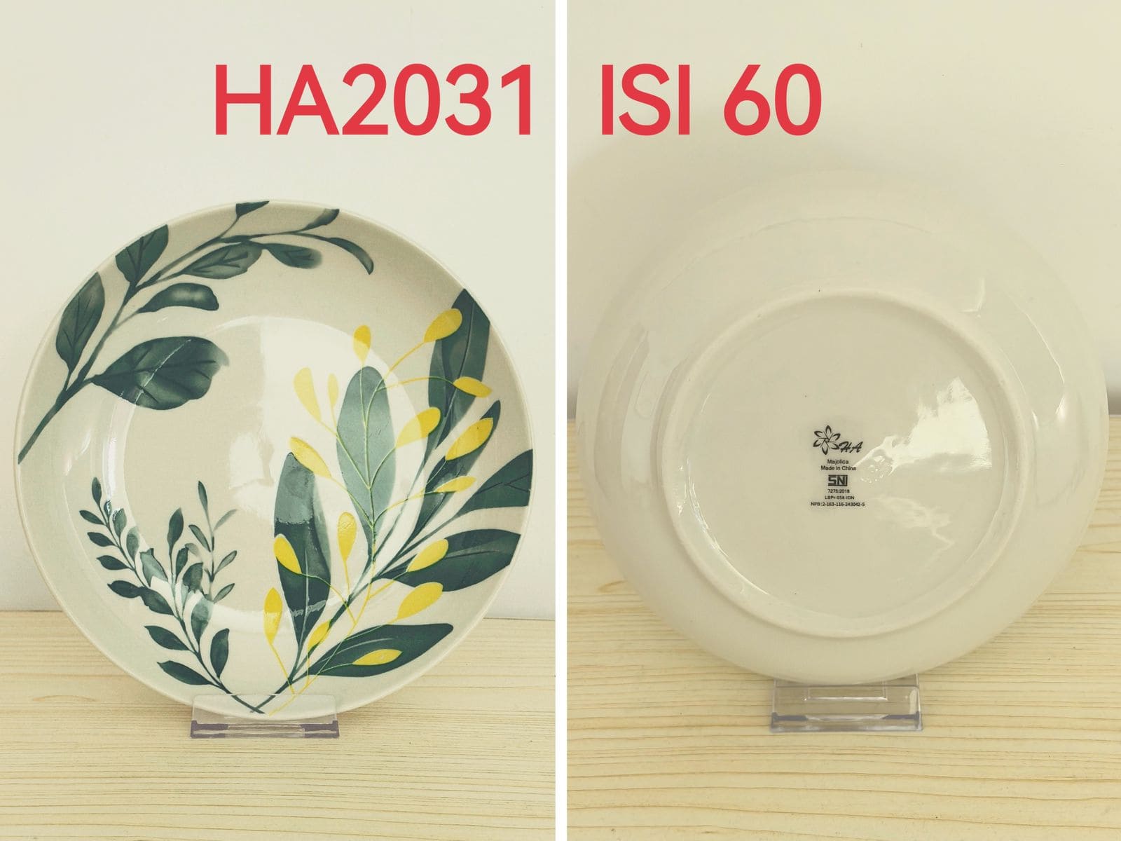 Piring Keramik 8"in HA2031 (60pcs)