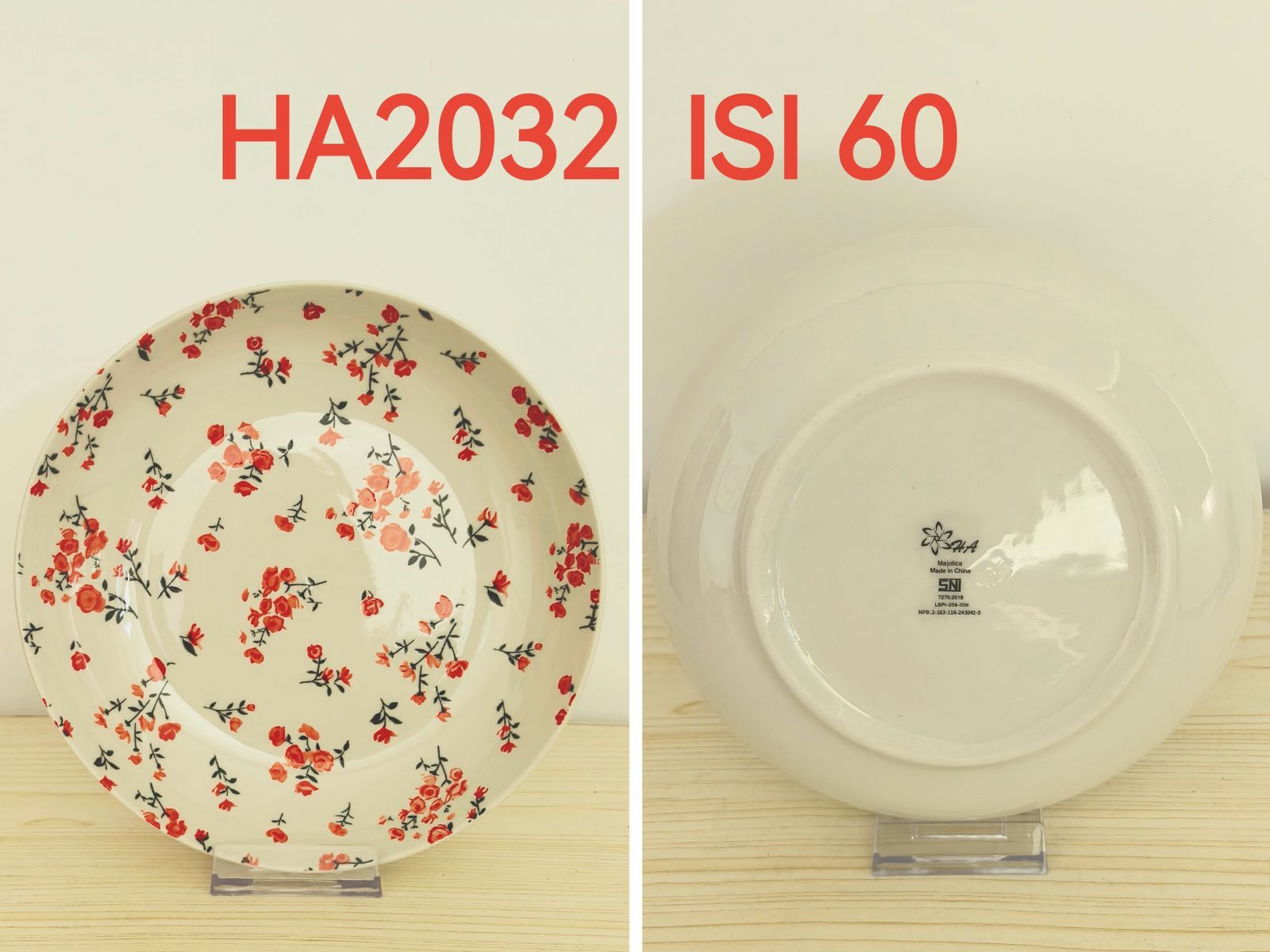 Piring Keramik 8"in HA2032 (60pcs)