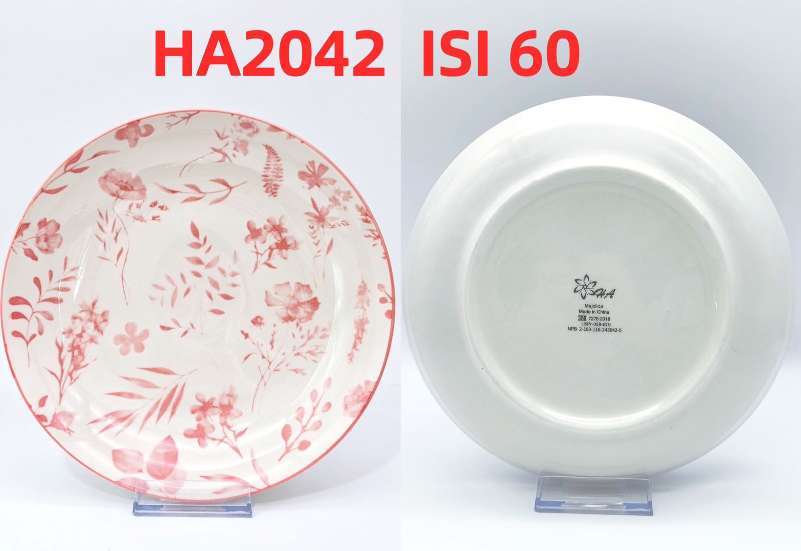 Piring Keramik 8"in HA2042 (60pcs)