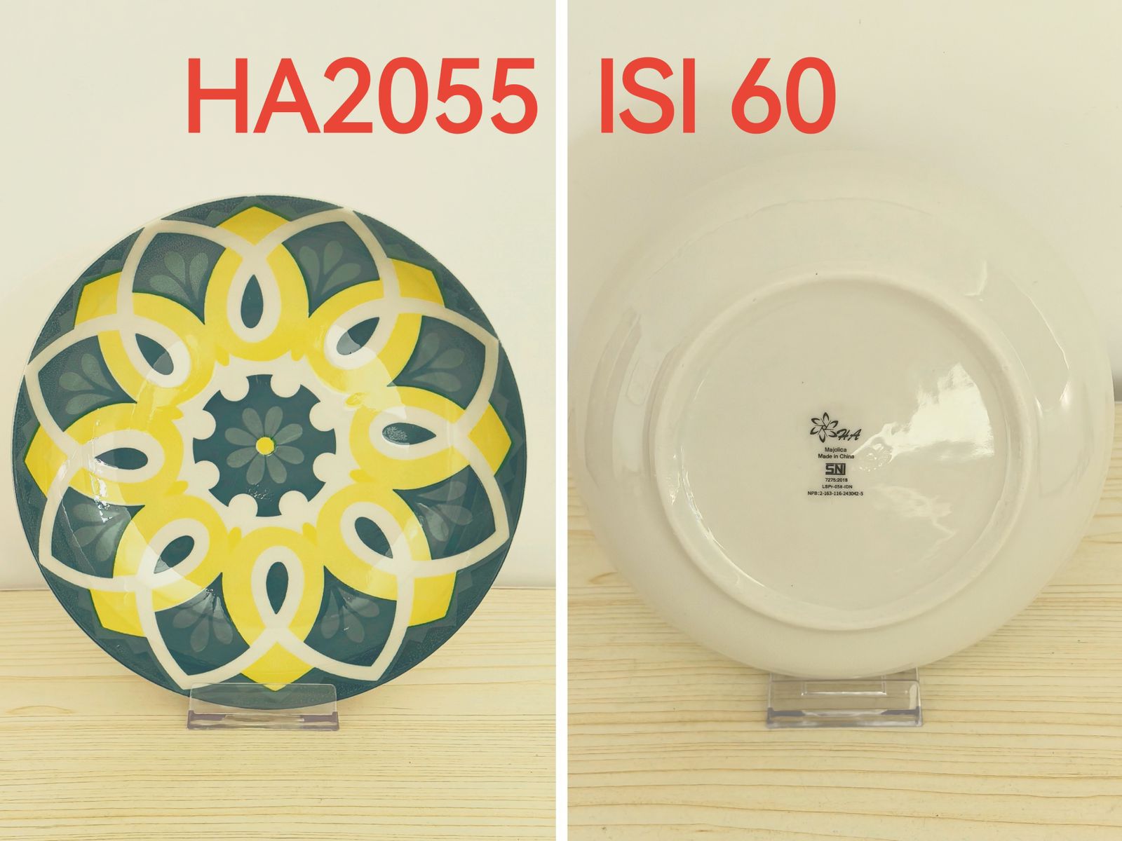 Piring Keramik 8"in HA2055 (60pcs)