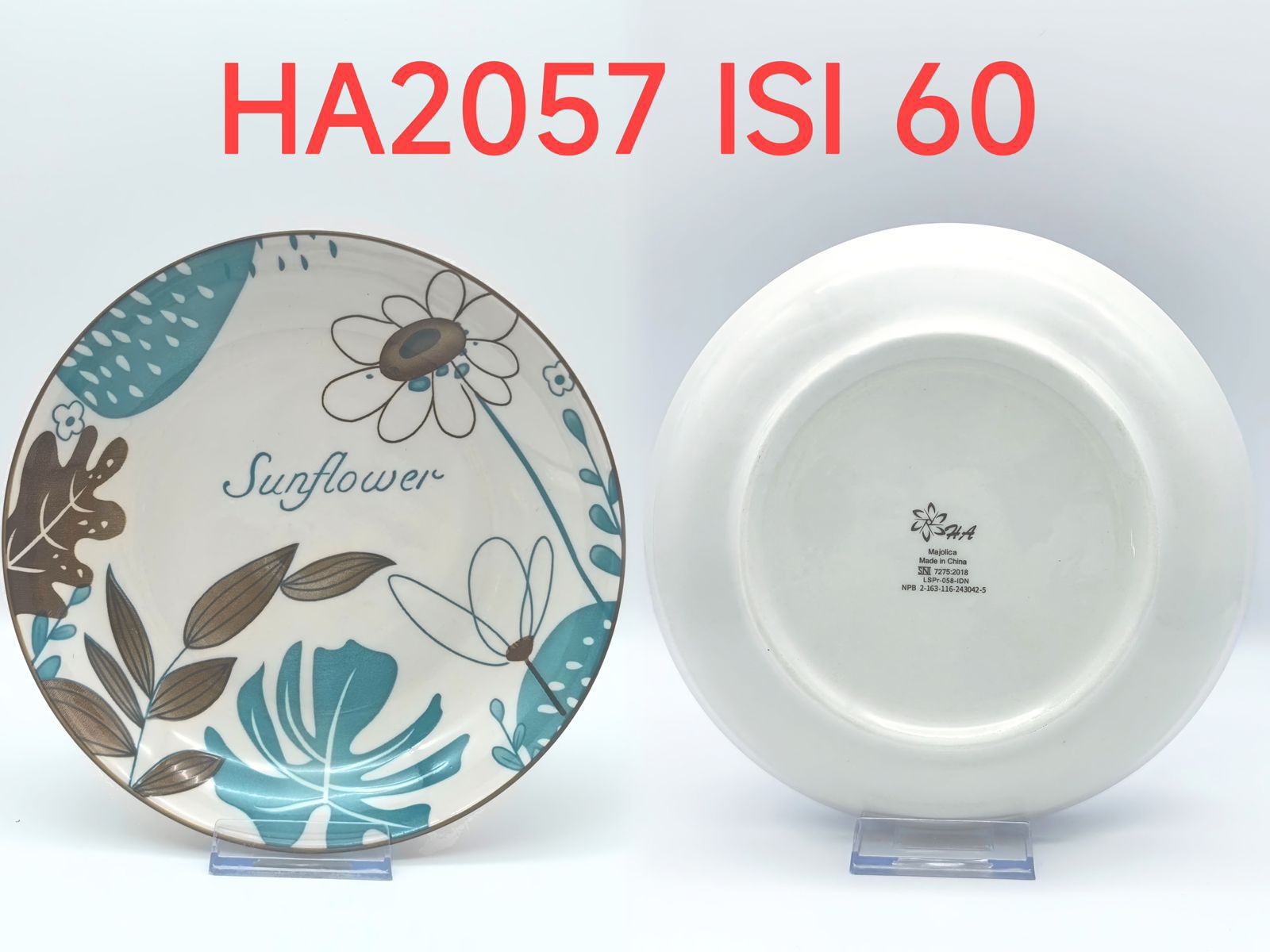 Piring Keramik 8"in HA 2057 (60pcs)