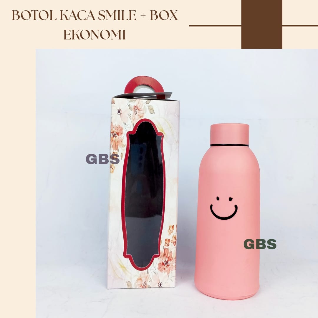 Botol Kaca Smile Warna (80pcs)