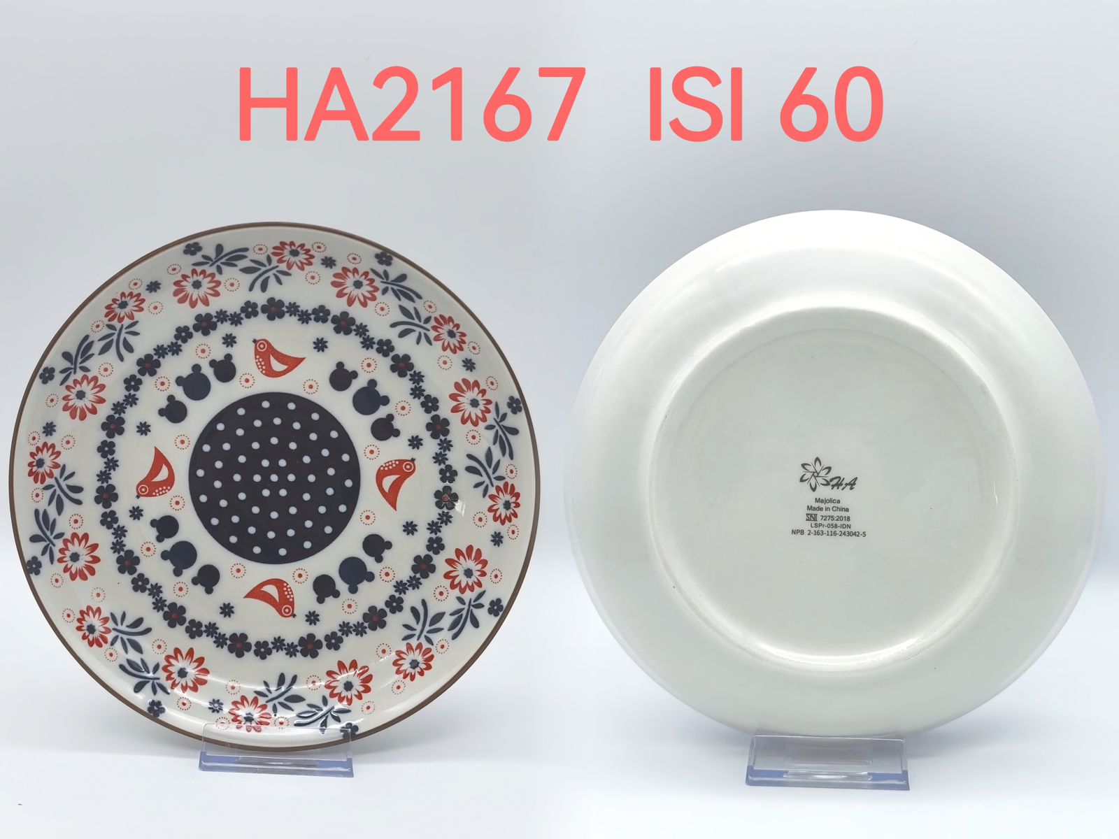 Piring Keramik 8"in HA2167 (60pcs)