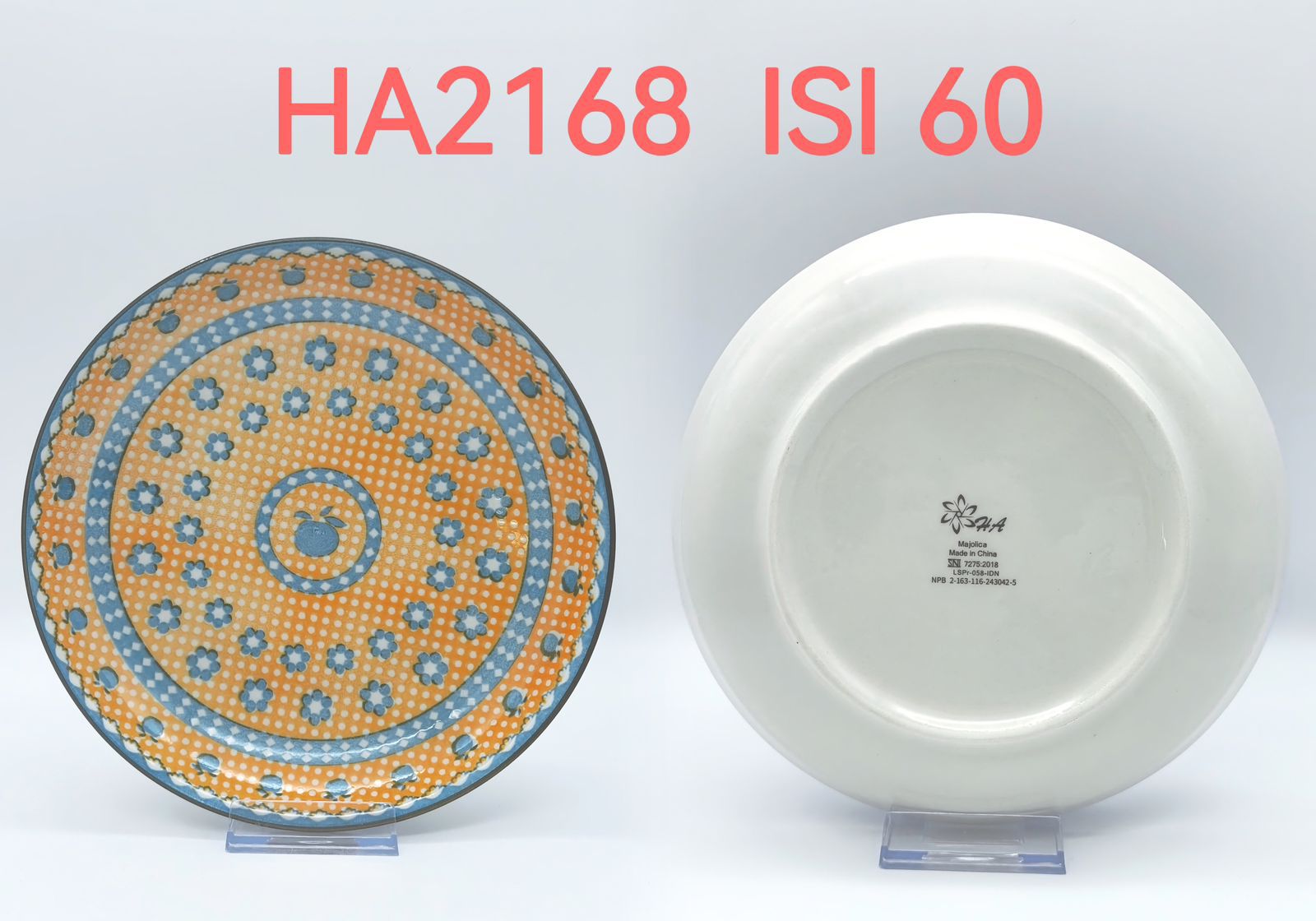 Piring Keramik 8"in HA 2168 (60pcs)