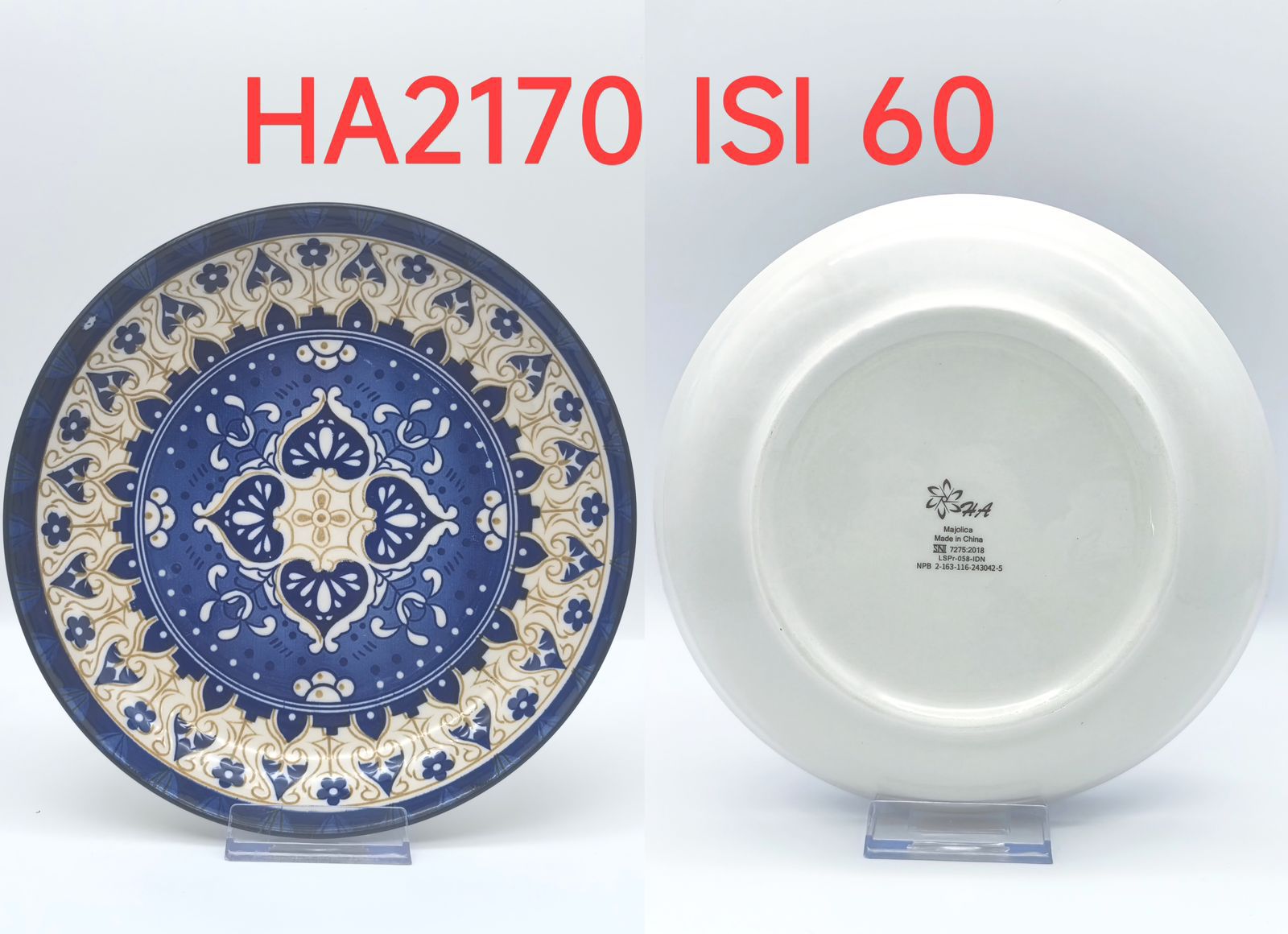 Piring Keramik 8"in HA 2170 (60pcs)