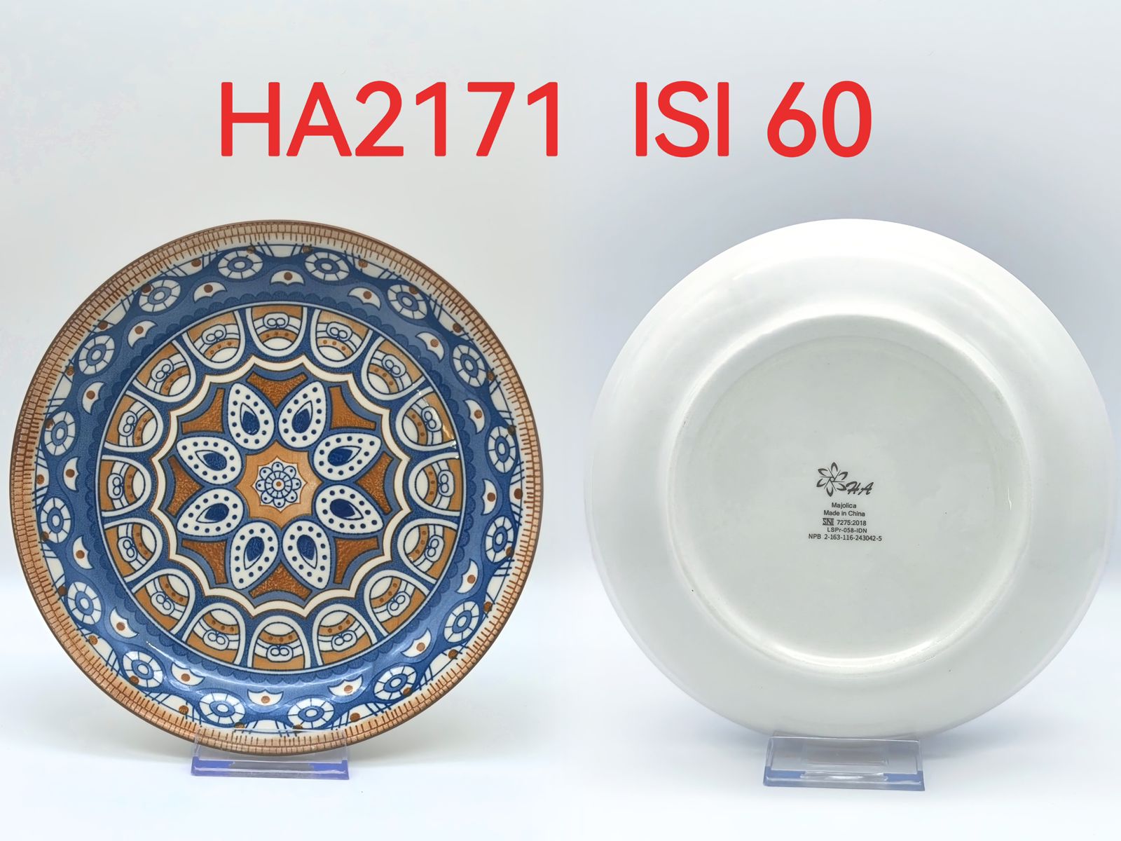 Piring Keramik 8"in HA2171 (60pcs)