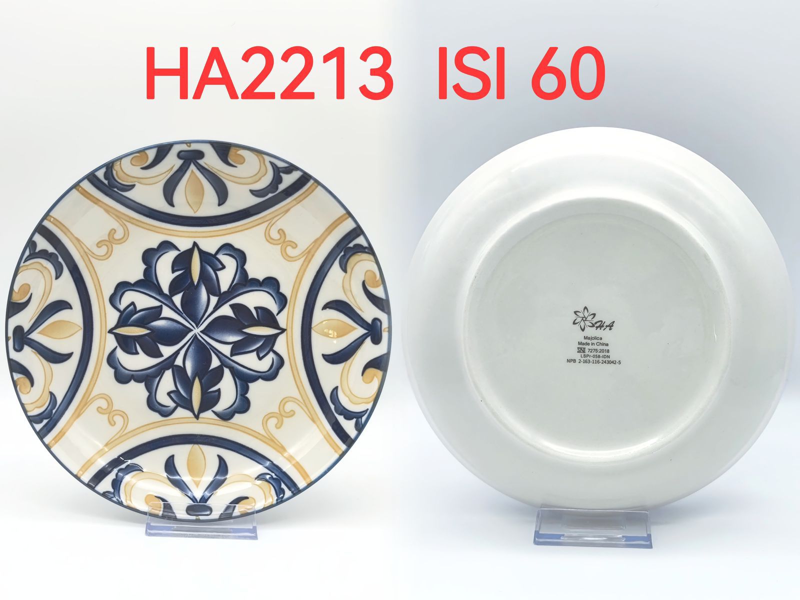 Piring Keramik 8"in HA2213 (60pcs)