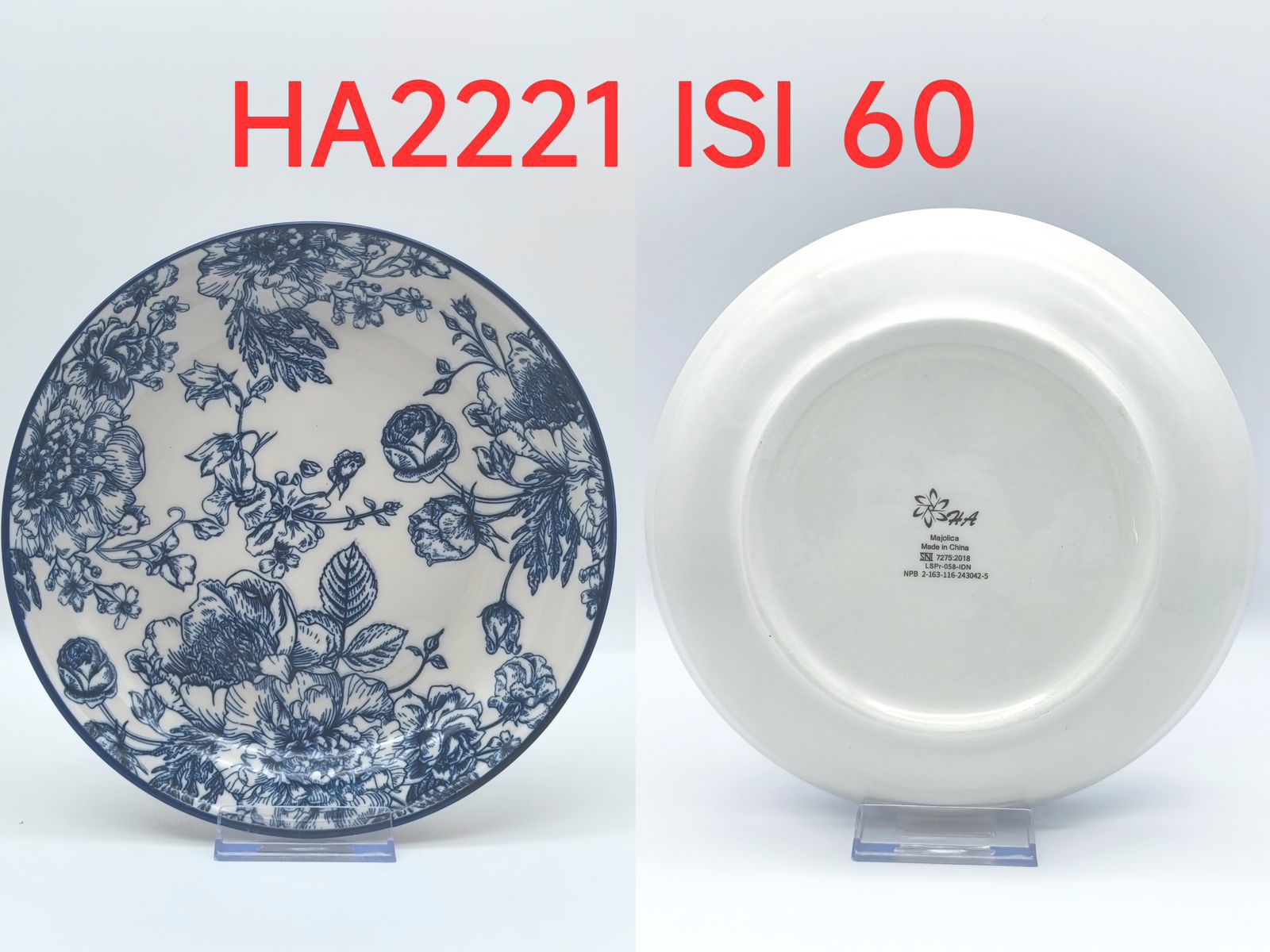 Piring Keramik 8"in HA2221(60pcs)