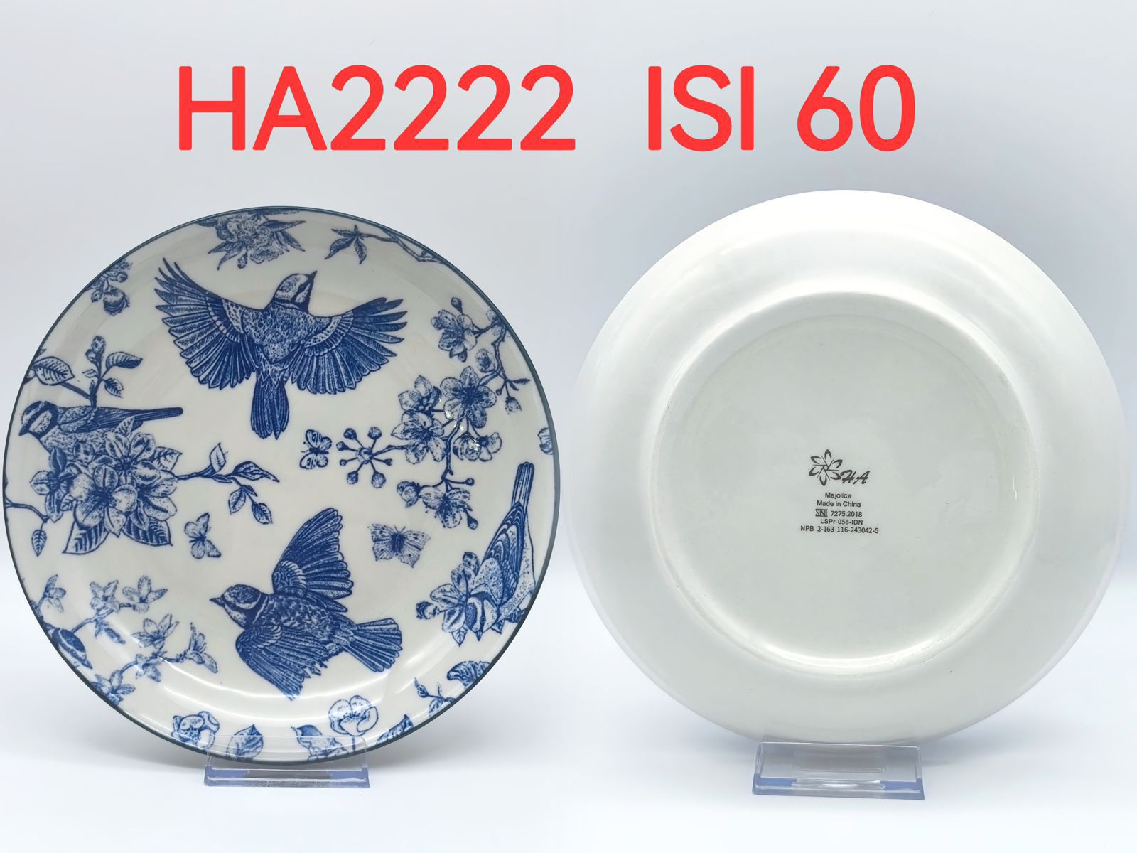 Piring Keramik 8"in HA2222 (60pcs)