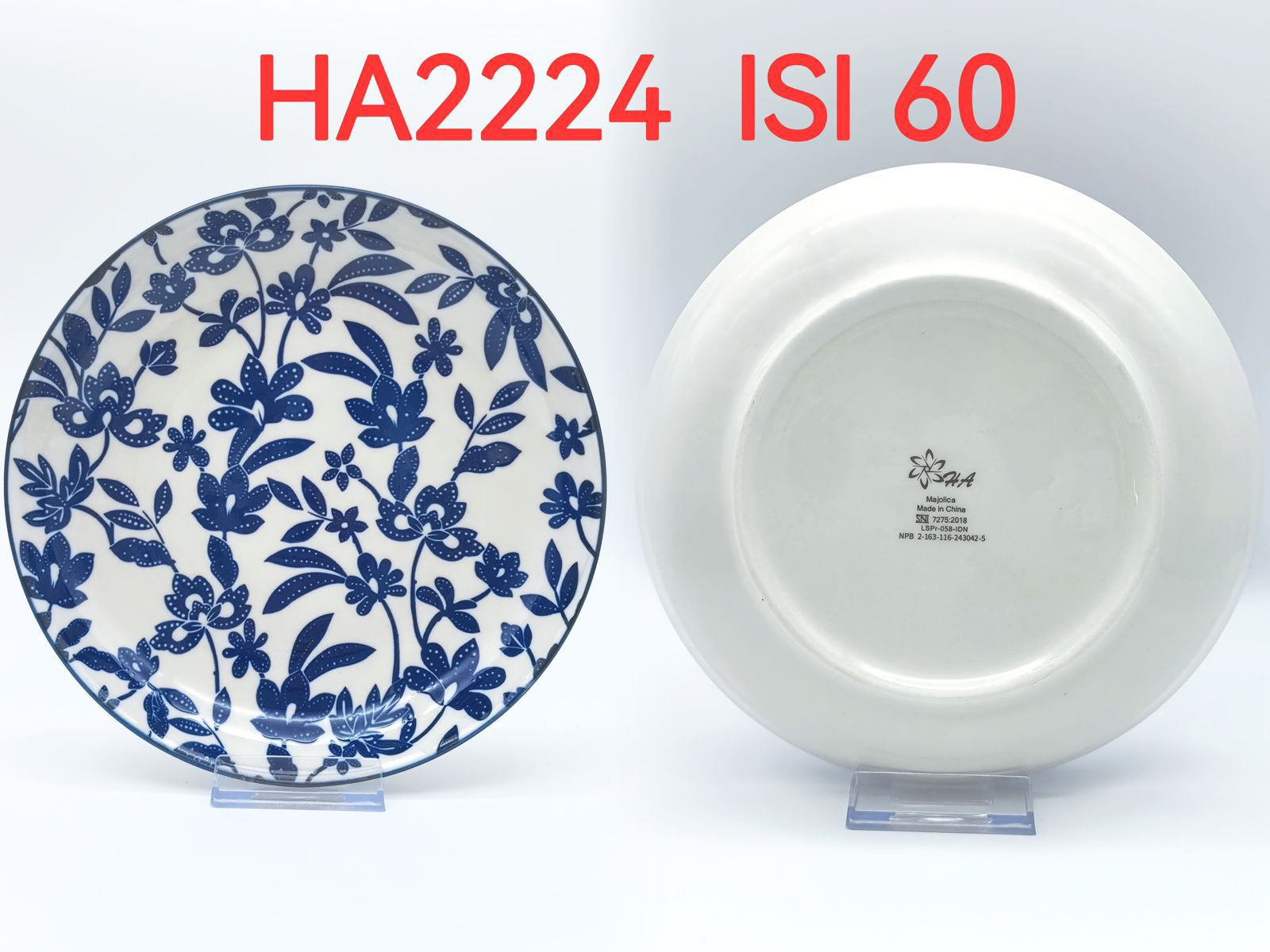 Piring Keramik 8"in HA2224 (60pcs)