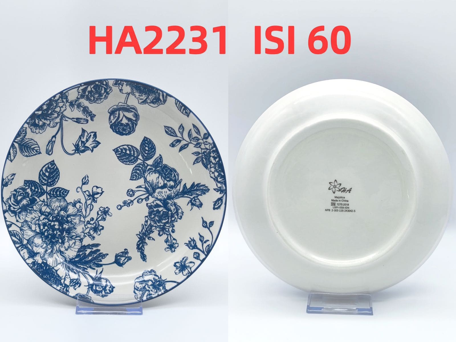 Piring Keramik 8"in HA 2231 (60pcs)