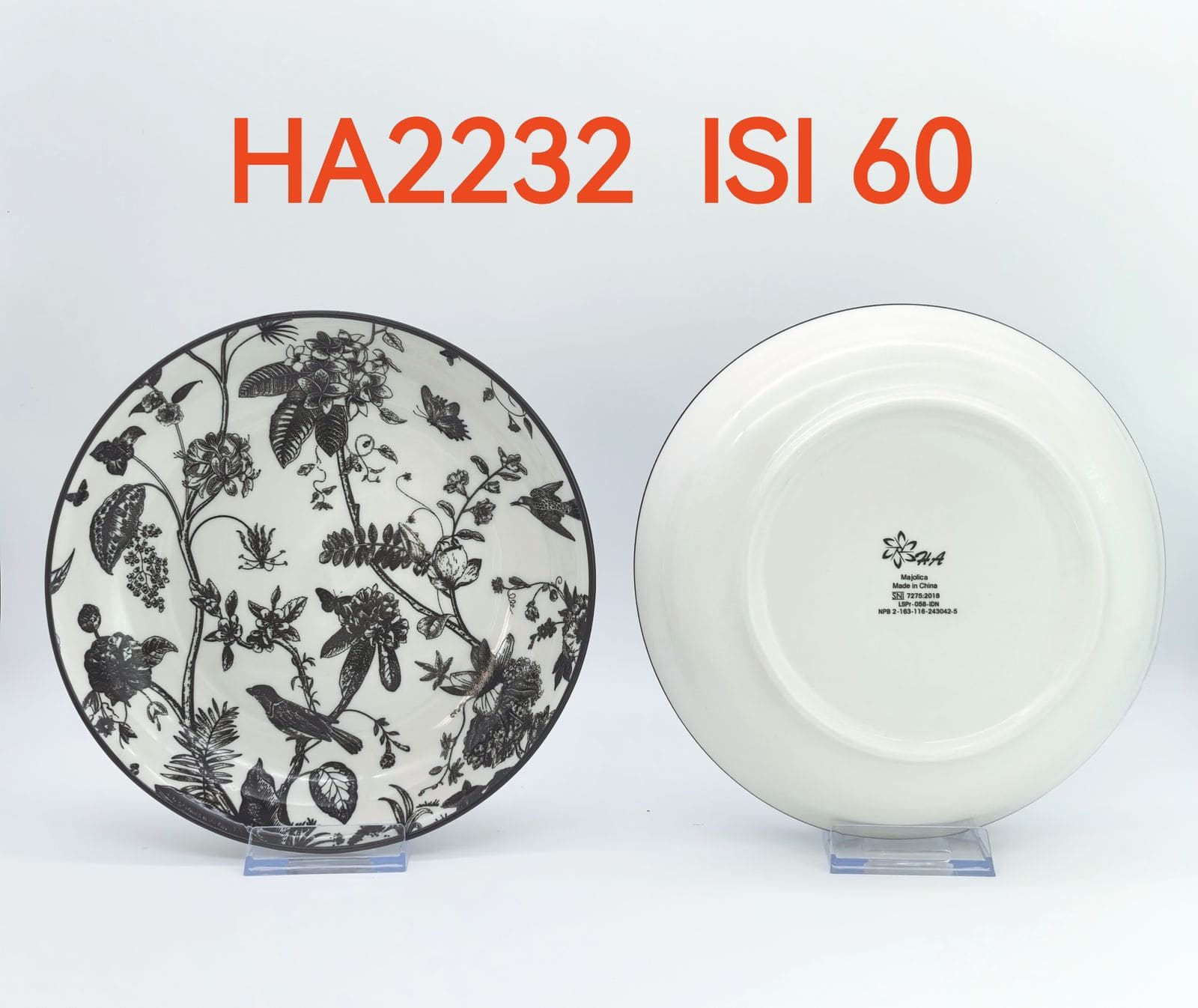 Piring Keramik 8"in HA 2232 (60pcs)