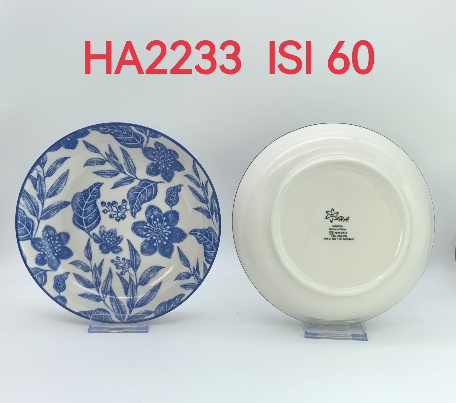 Piring Keramik 8"in HA2233 (60pcs)