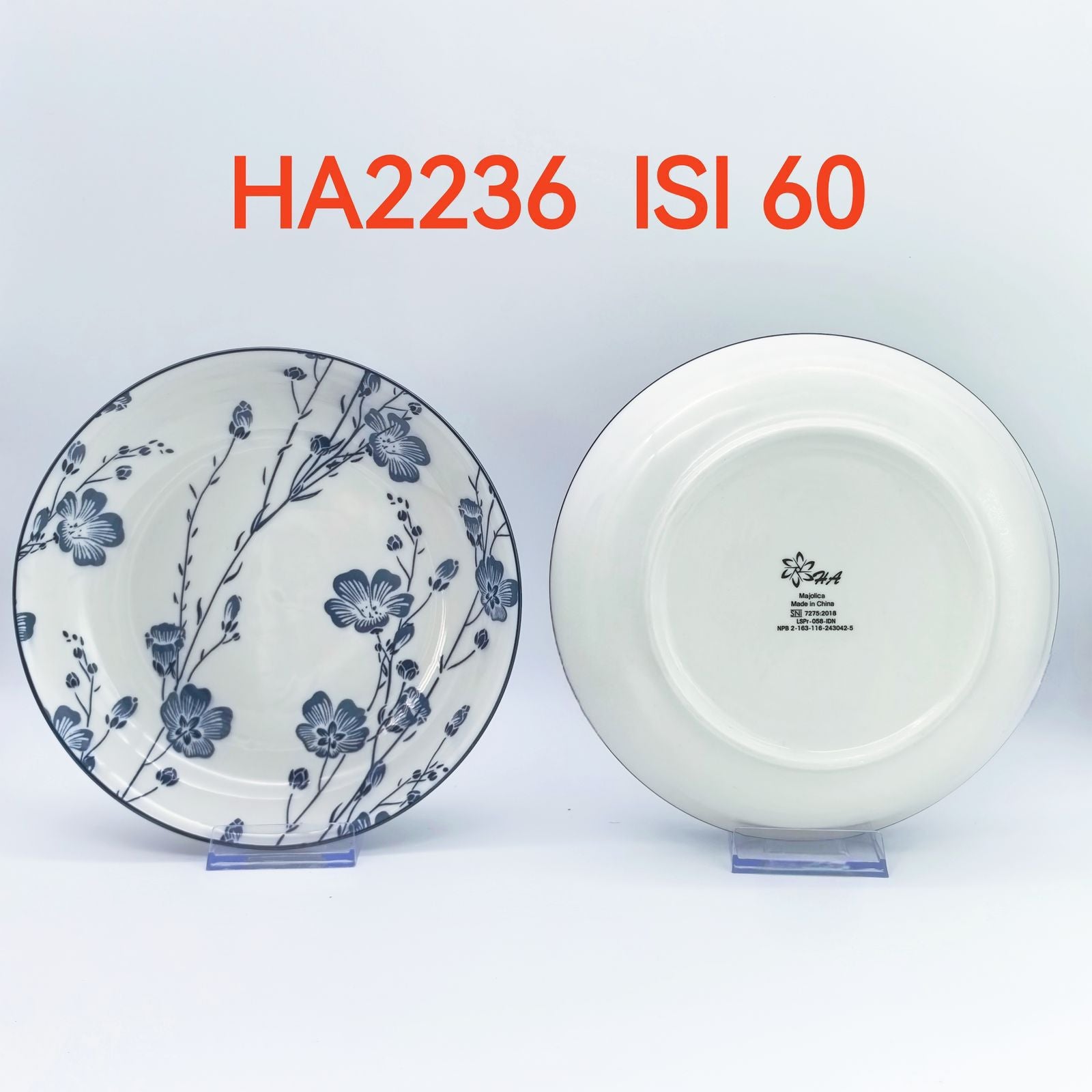 Piring Keramik 8"in HA2236 (60pcs)