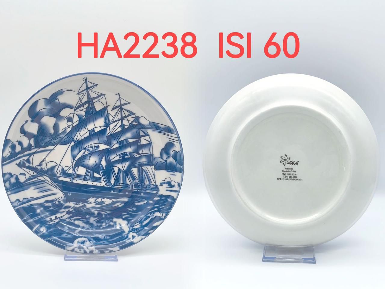 Piring Keramik 8"in HA 2238 (60pcs)