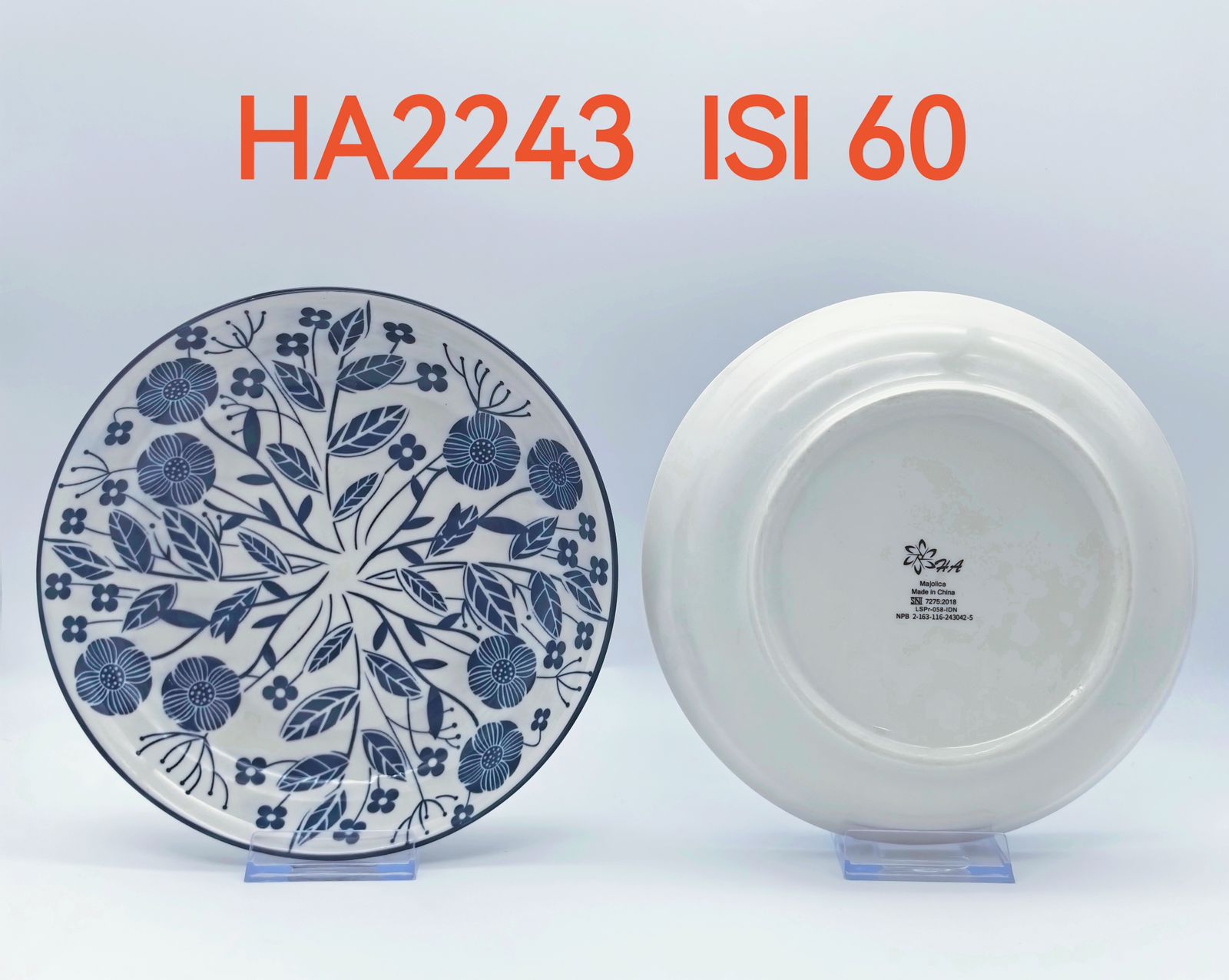 Piring Keramik 8"in HA2243 (60pcs)