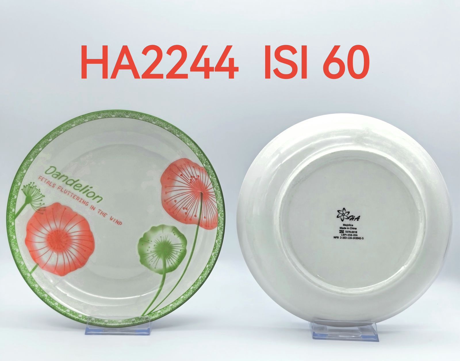 Piring Keramik 8"in HA2244(60pcs)