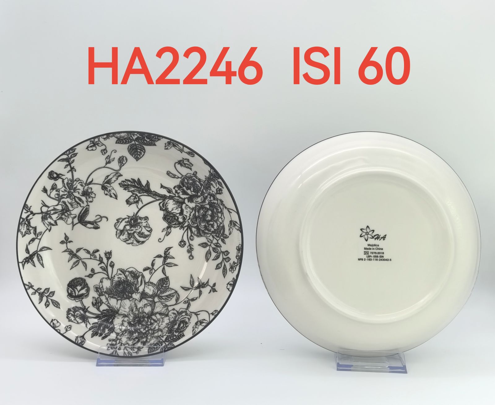 Piring Keramik 8"in HA2246 (60pcs)