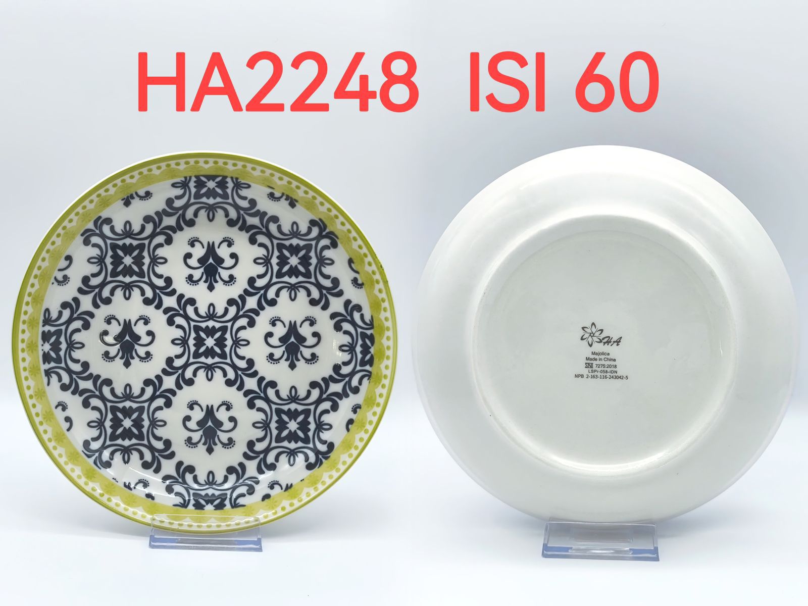 Piring Keramik 8"in HA 2248 (60pcs)
