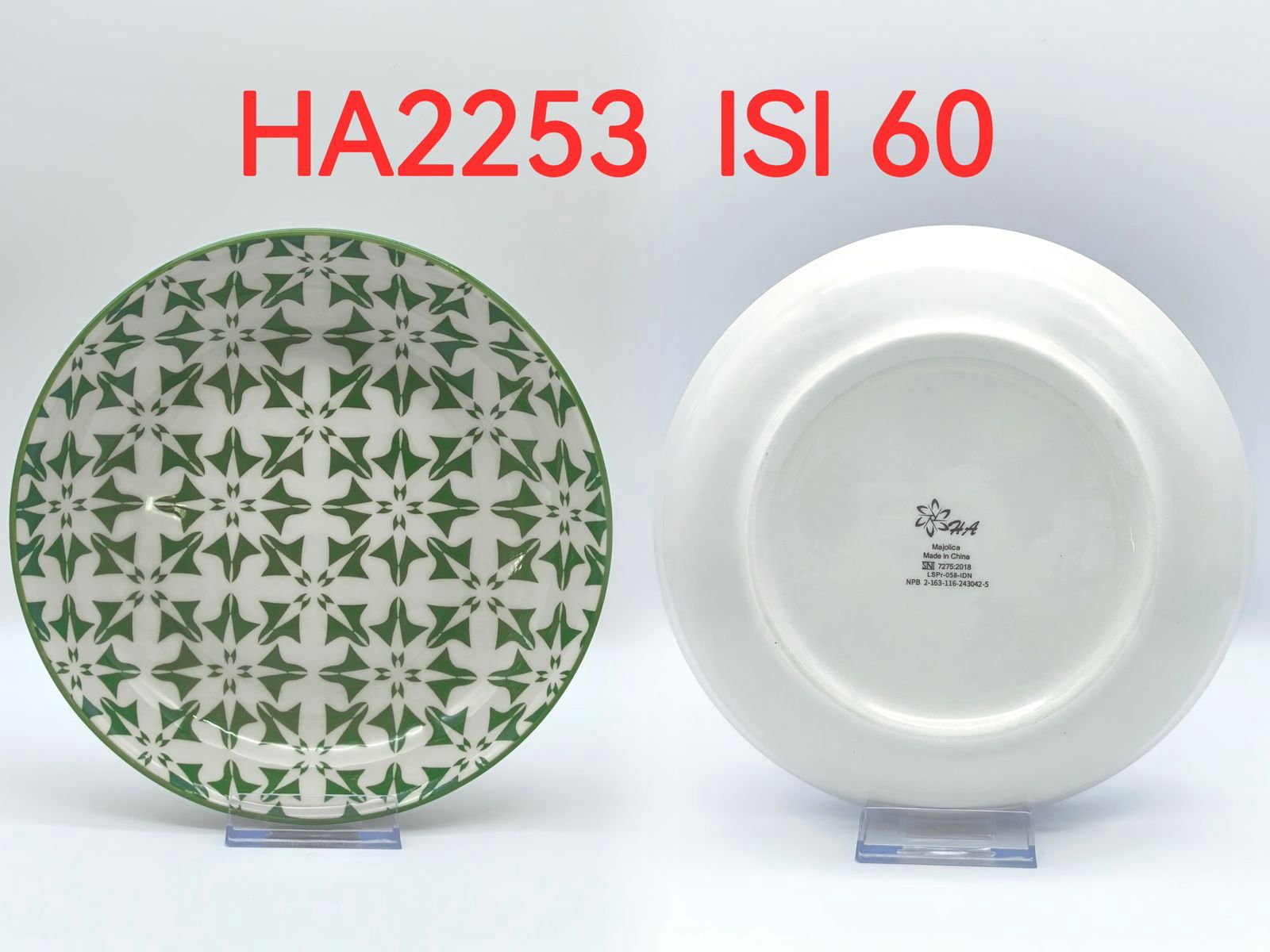 Piring Keramik 8"in HA2253 (60pcs)