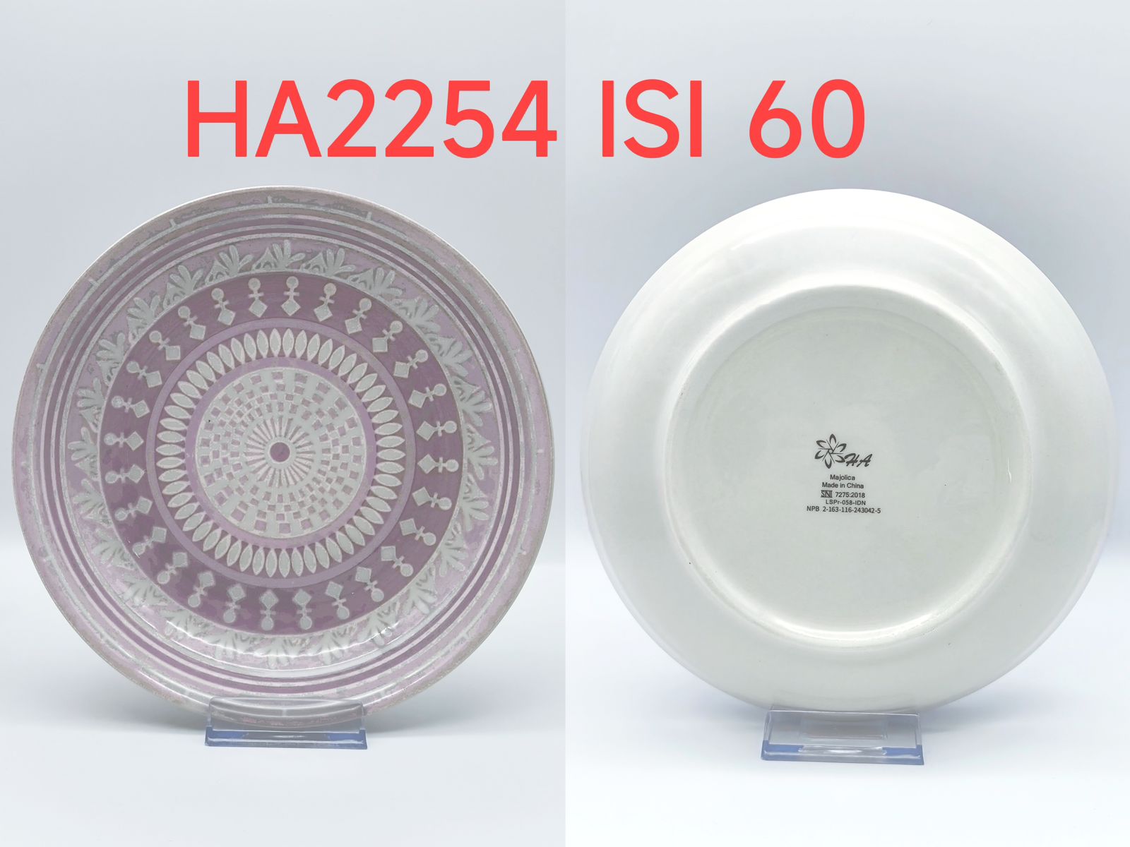 Piring Keramik 8"in HA 2254 (60pcs)