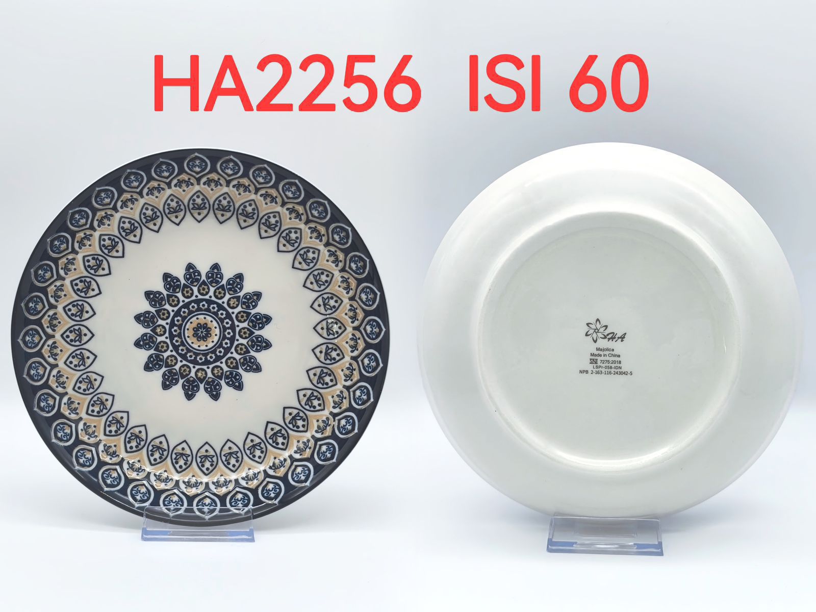 Piring Keramik 8"in HA2256 (60pcs)