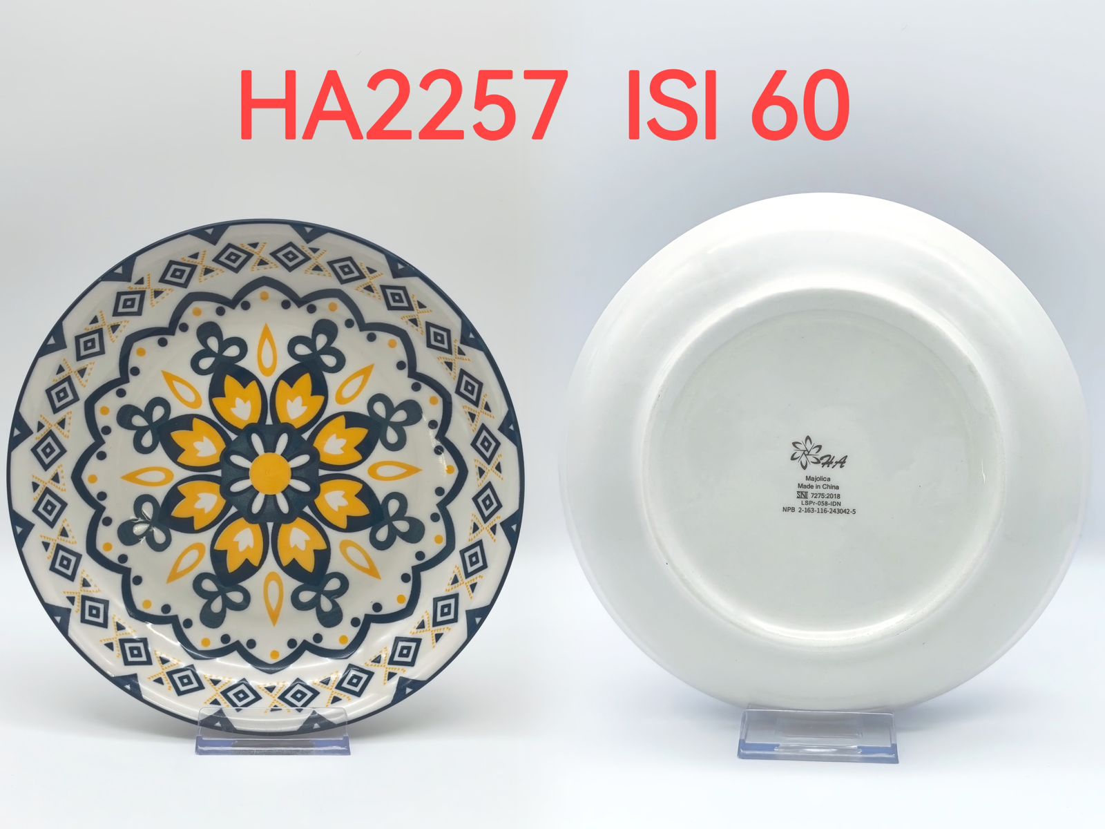 Piring Keramik 8"in HA2257 (60pcs)
