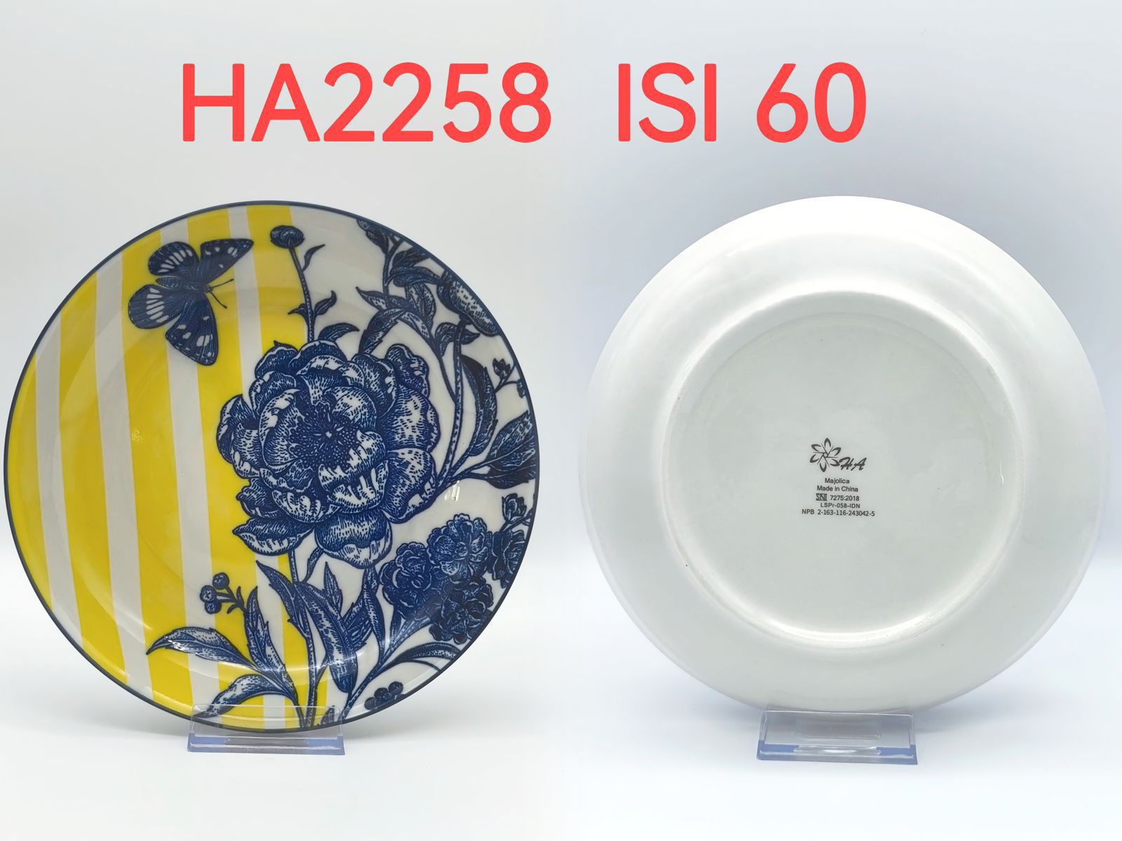 Piring Keramik 8"in HA 2258 (60pcs)