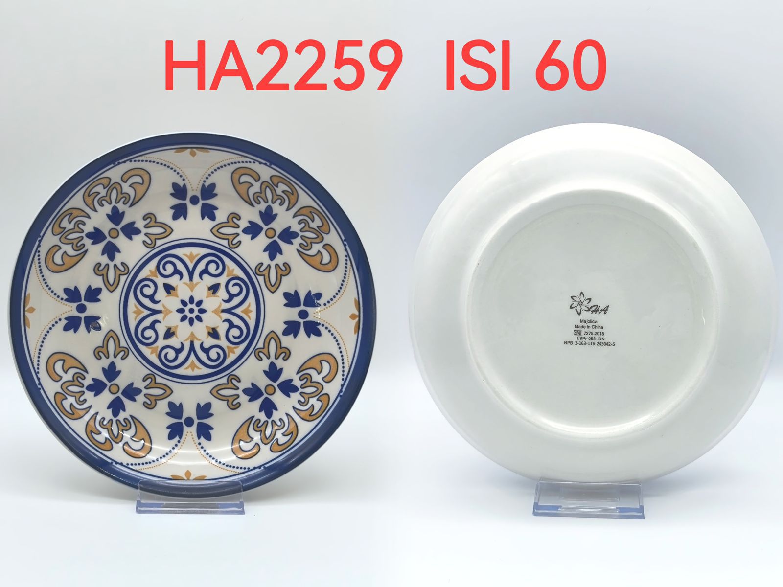 Piring Keramik 8"in HA 2259 (60pcs)
