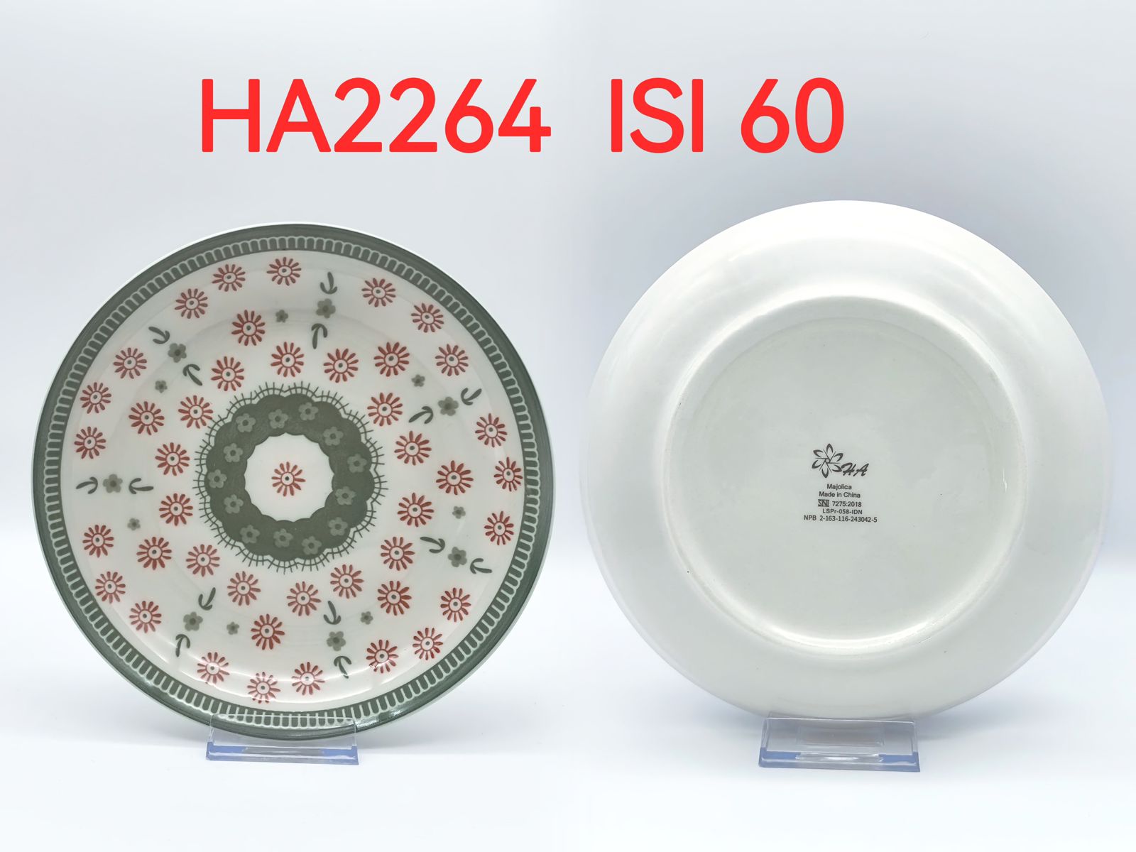 Piring Keramik 8"in HA 2264 (60pcs)