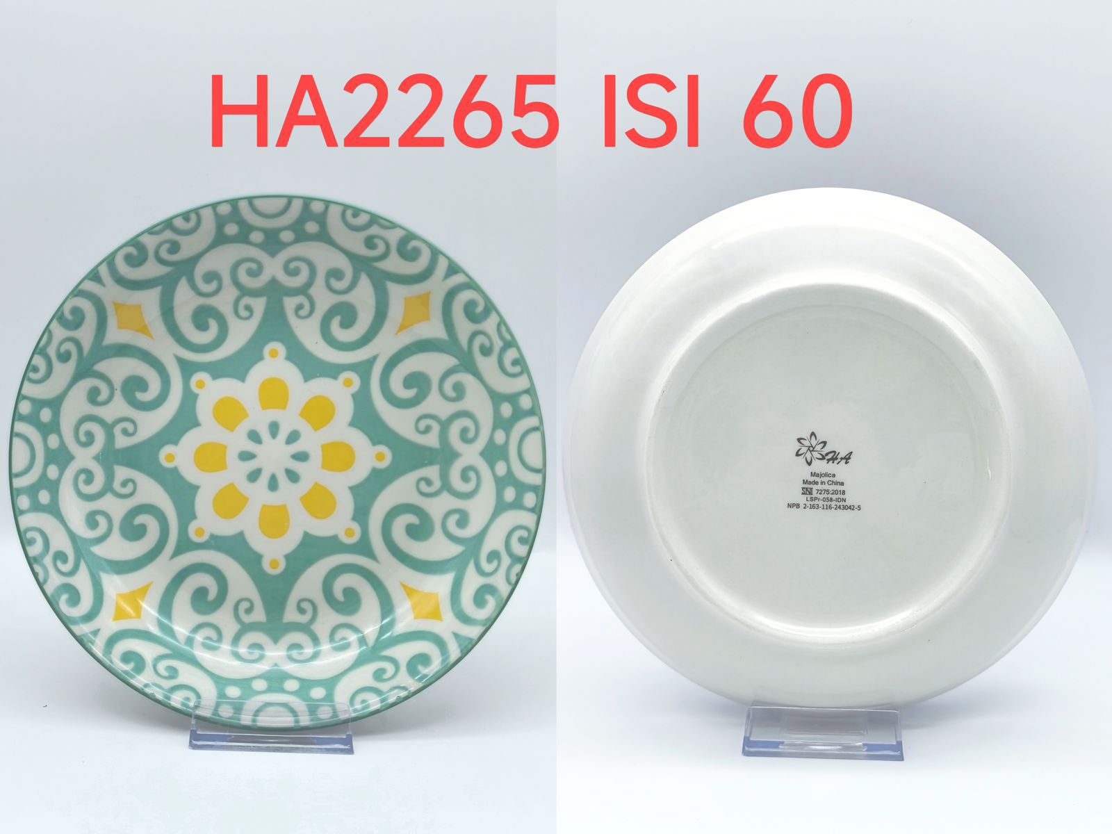Piring Keramik 8"in HA2265 (60pcs)