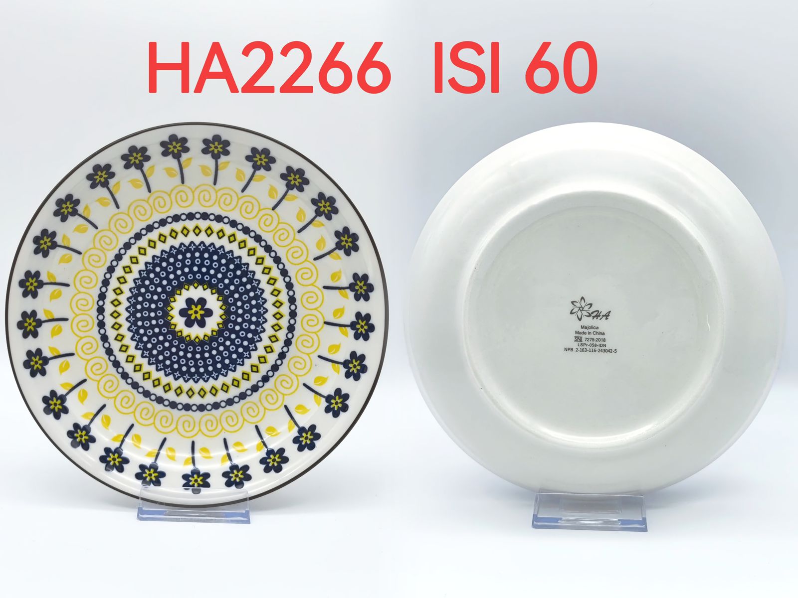 Piring Keramik 8"in HA2266 (60pcs)