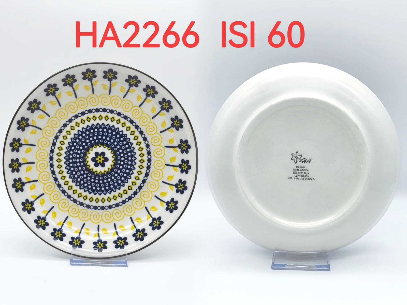 Piring Keramik 8"in HA2266 (60pcs)