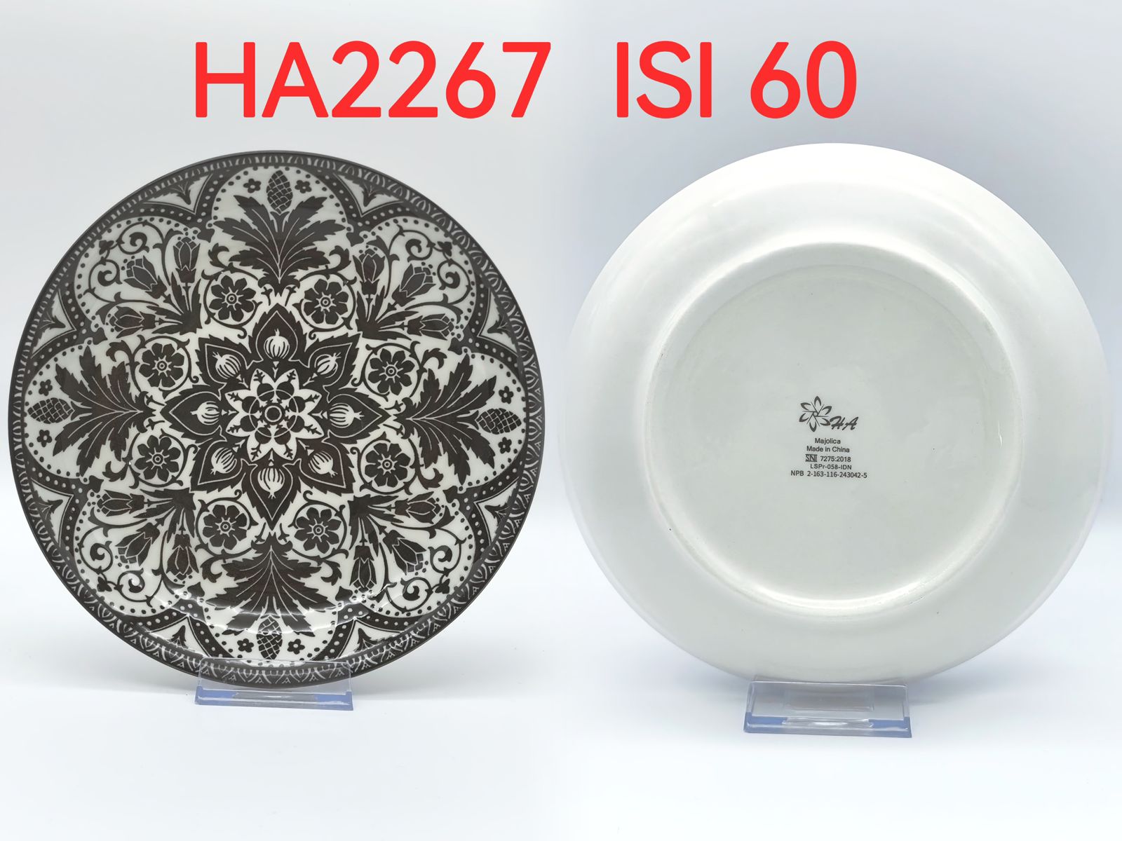 Piring Keramik 8"in HA2267 (60pcs)