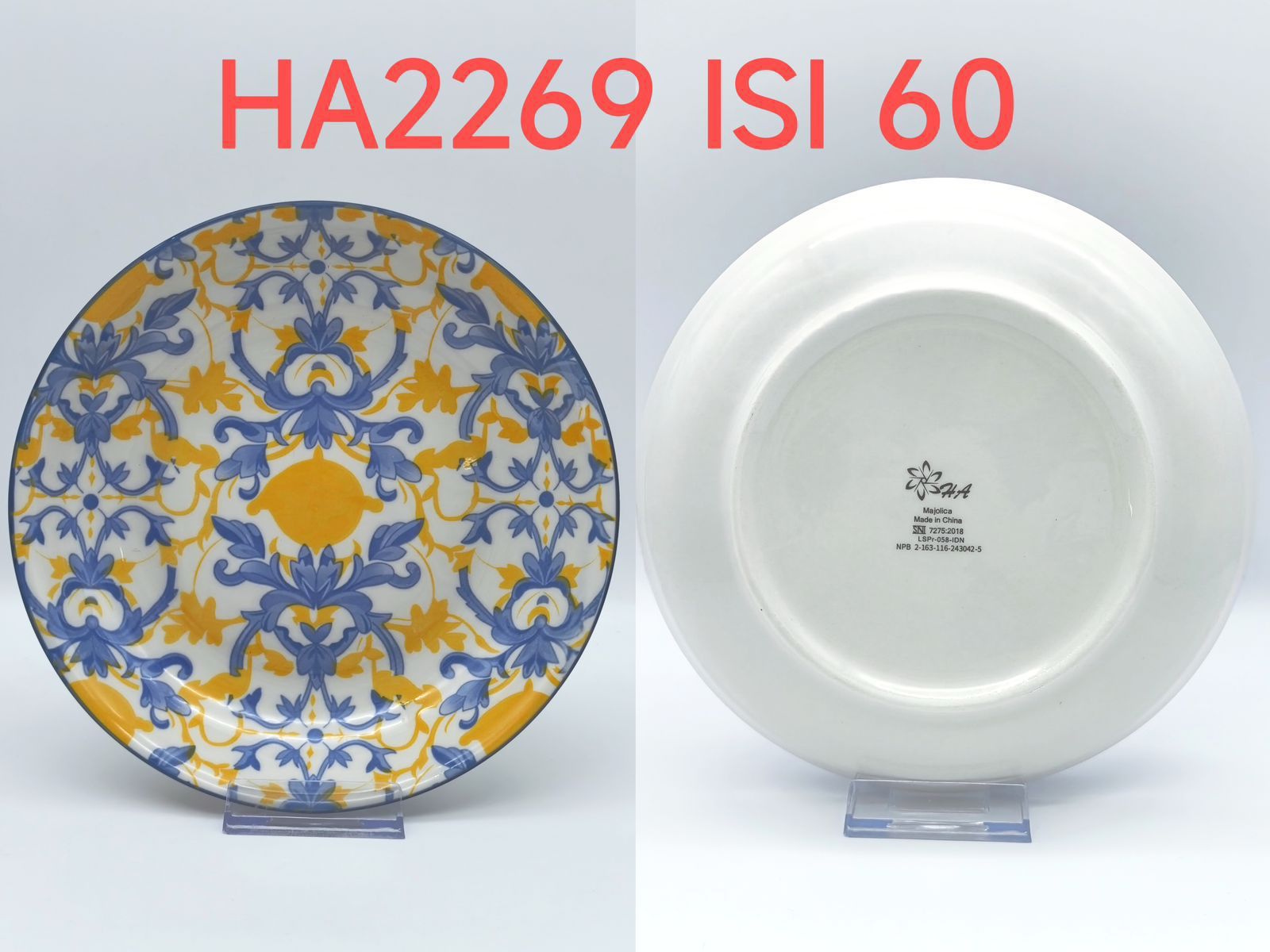 Piring Keramik 8"in HA2269 (60pcs)