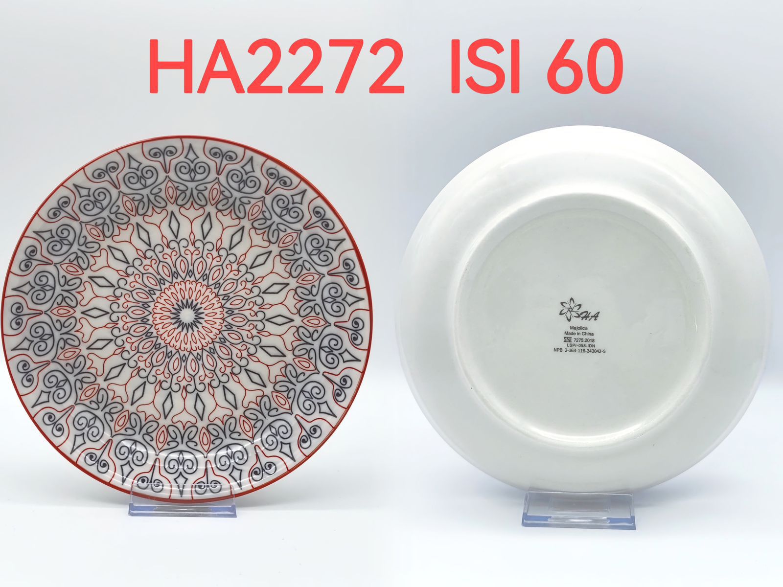 Piring Keramik 8"in HA2272 (60pcs)
