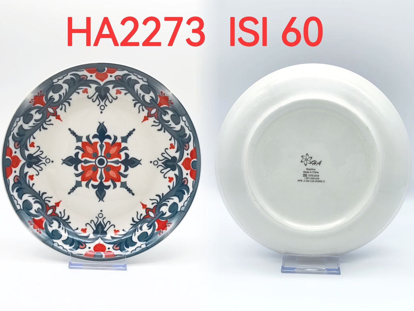 Piring Keramik 8"in HA 2273 (60pcs)