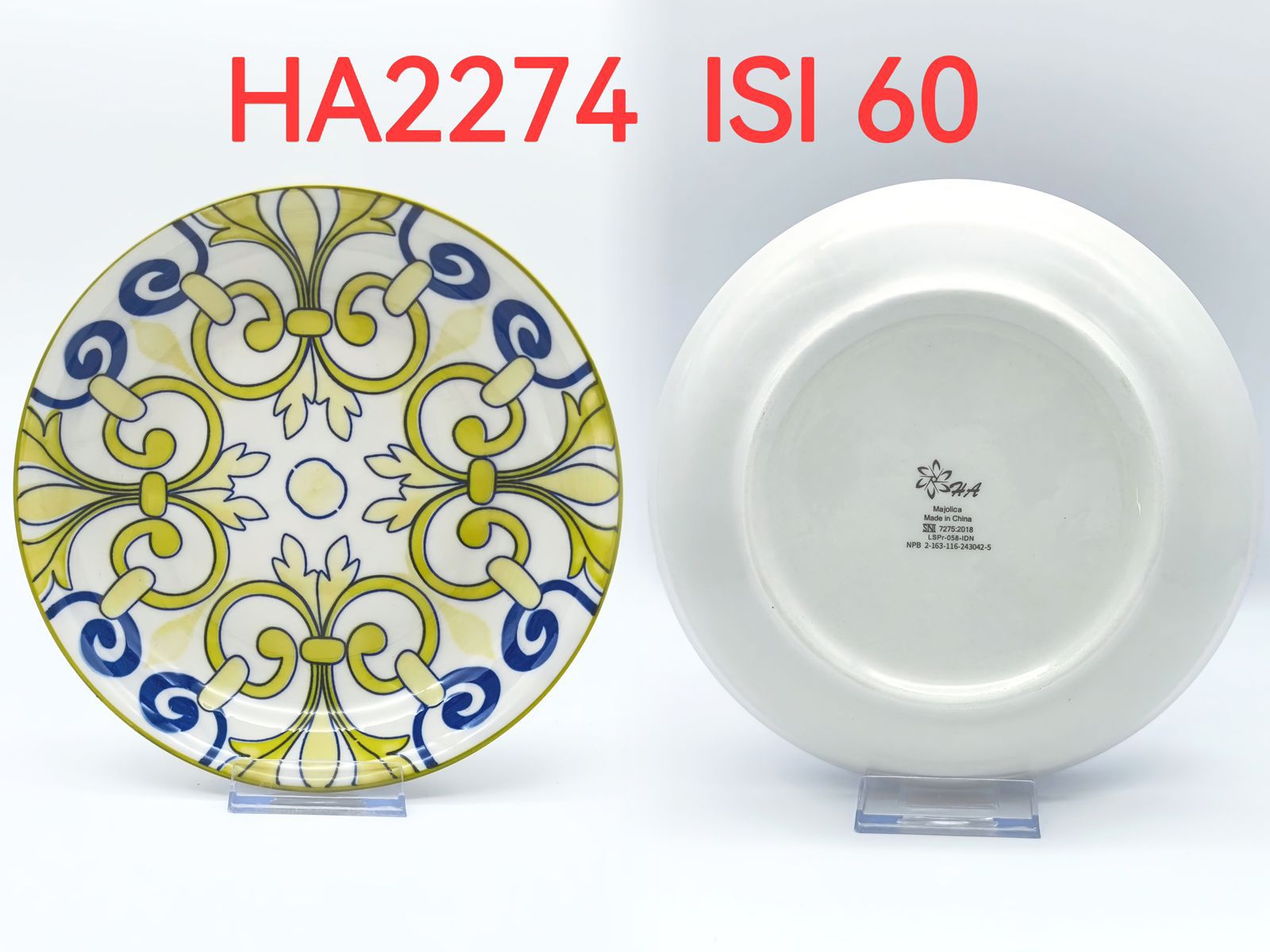 Piring Keramik 8"in HA 2274 (60pcs)